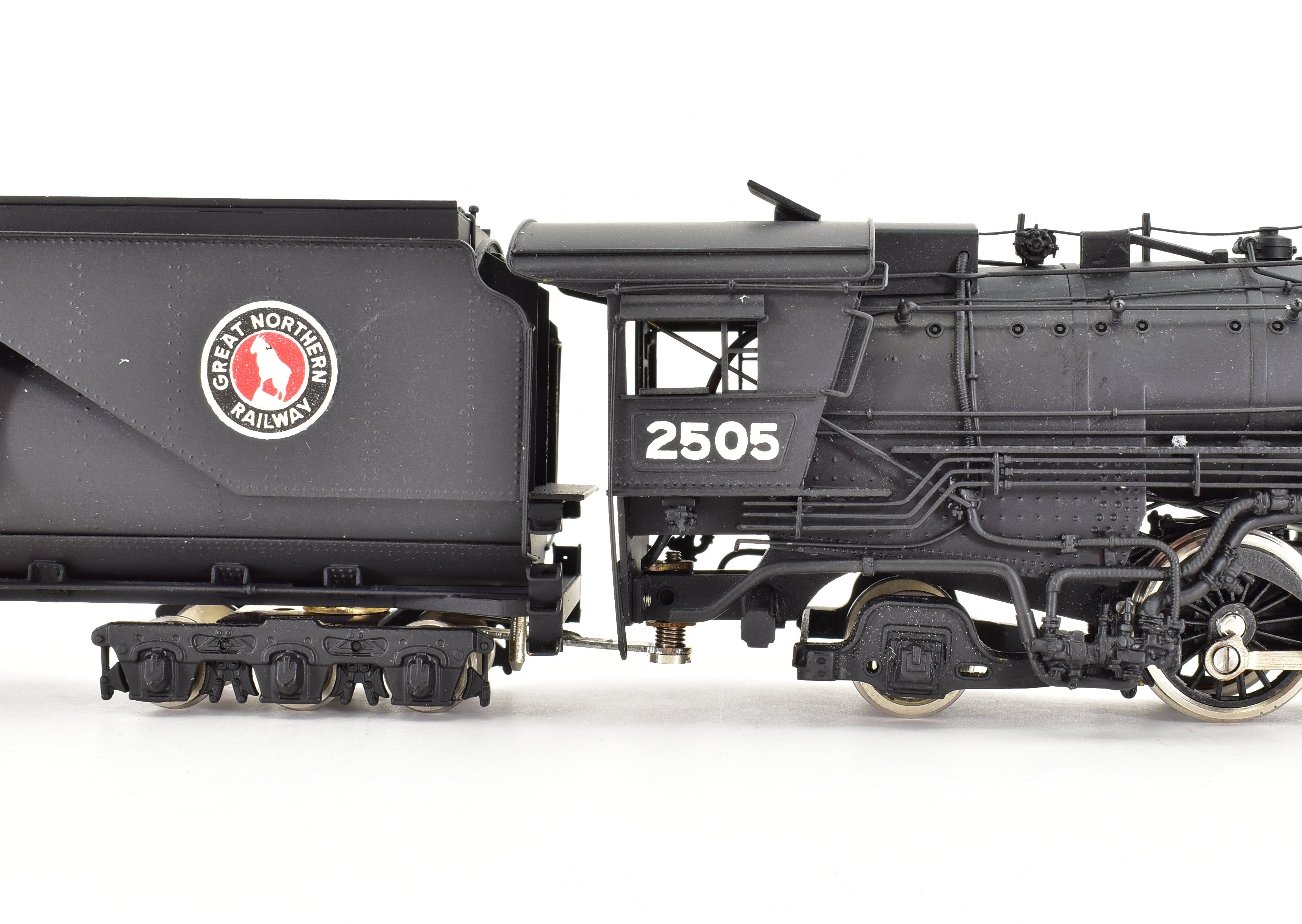 HO Scale Brass PFM - Tenshodo Great Northern 4-8-2 Class P-2 Factory Painted Can Motor Locomotive