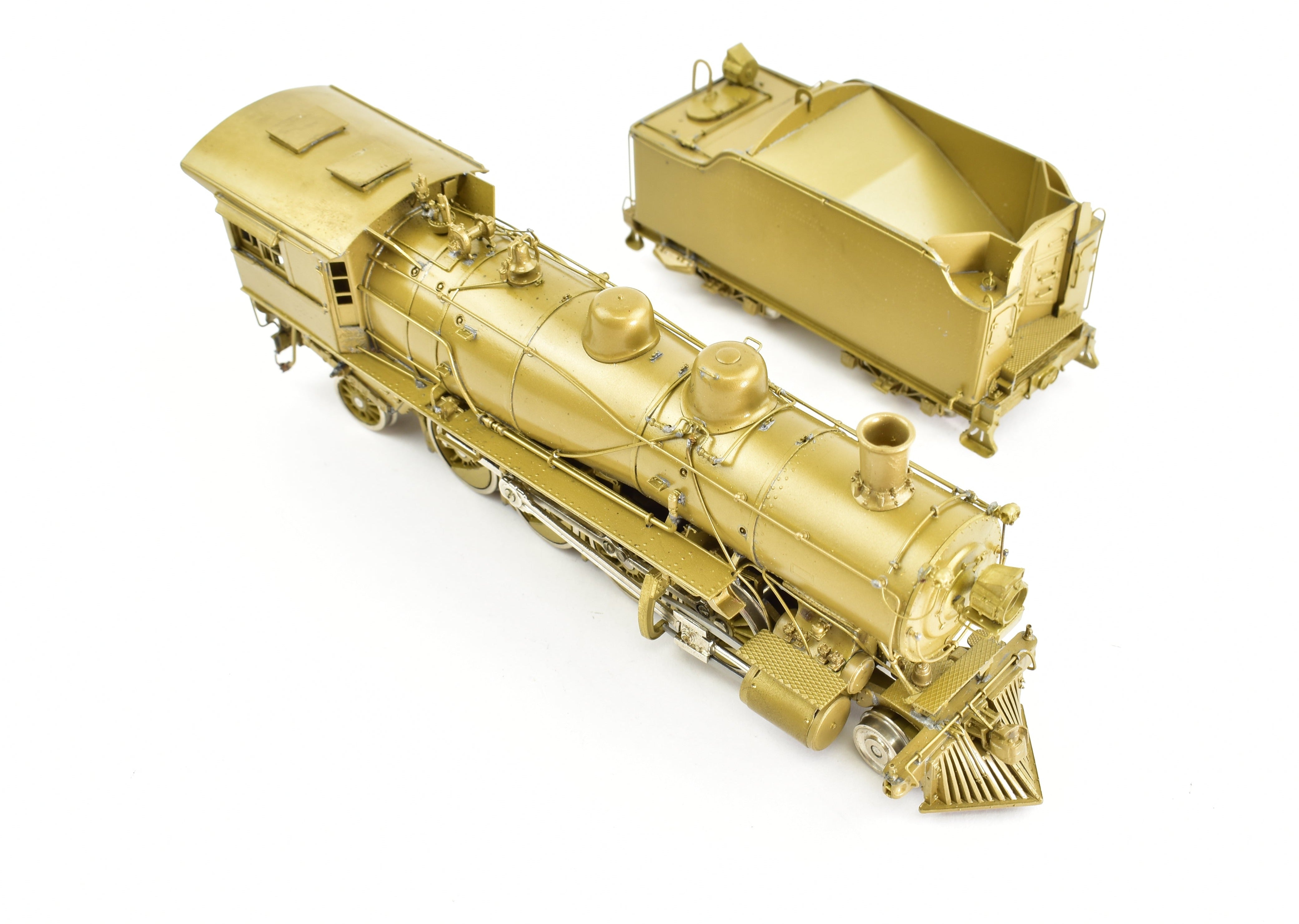 HO Scale Brass PFM - SKI Model Train: Northern Pacific Class W 2-8-2 Steam Locomotive with Wooden Pilot, Special Northern Pacific Version