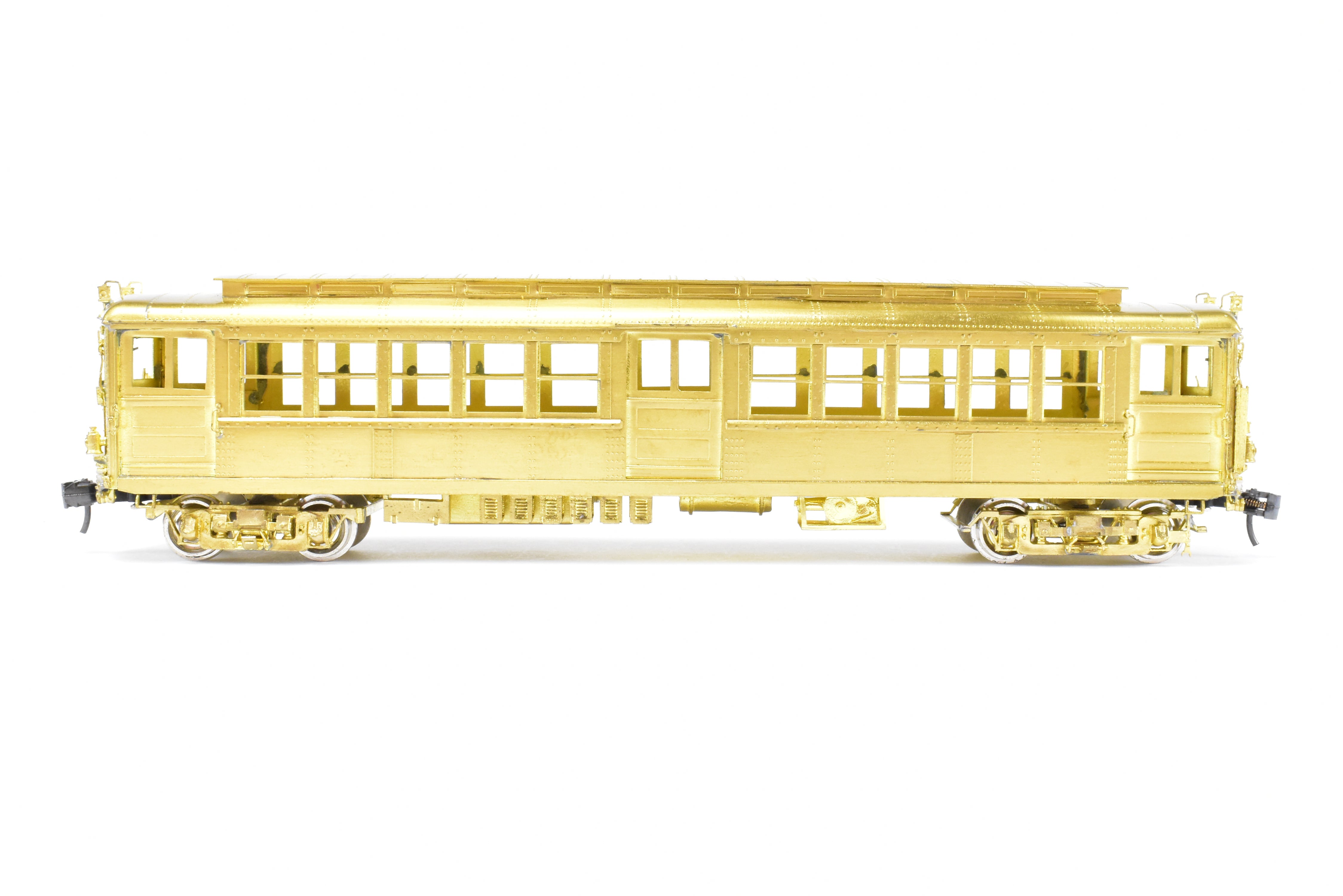 HO Scale Brass Subway Model - MTS Imports IRT Interborough Rapid Transit Deck Roof High-Voltage 2-Car Set for Model Railroads