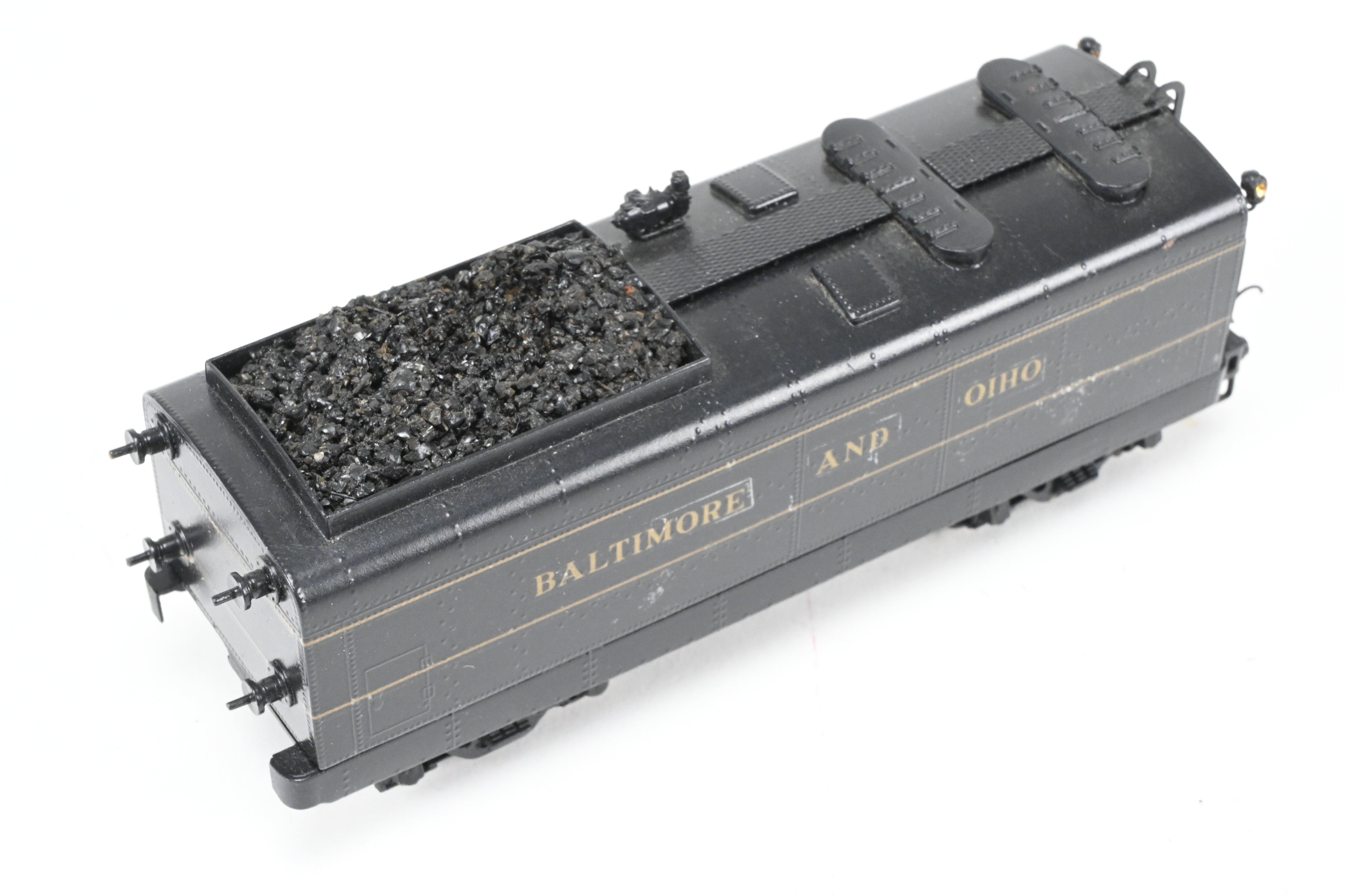 HO Scale Custom Painted Brass Tender for B&O - Baltimore & Ohio Class V-2 “Lord Baltimore” 4-6-4 Locomotive, No Box Included