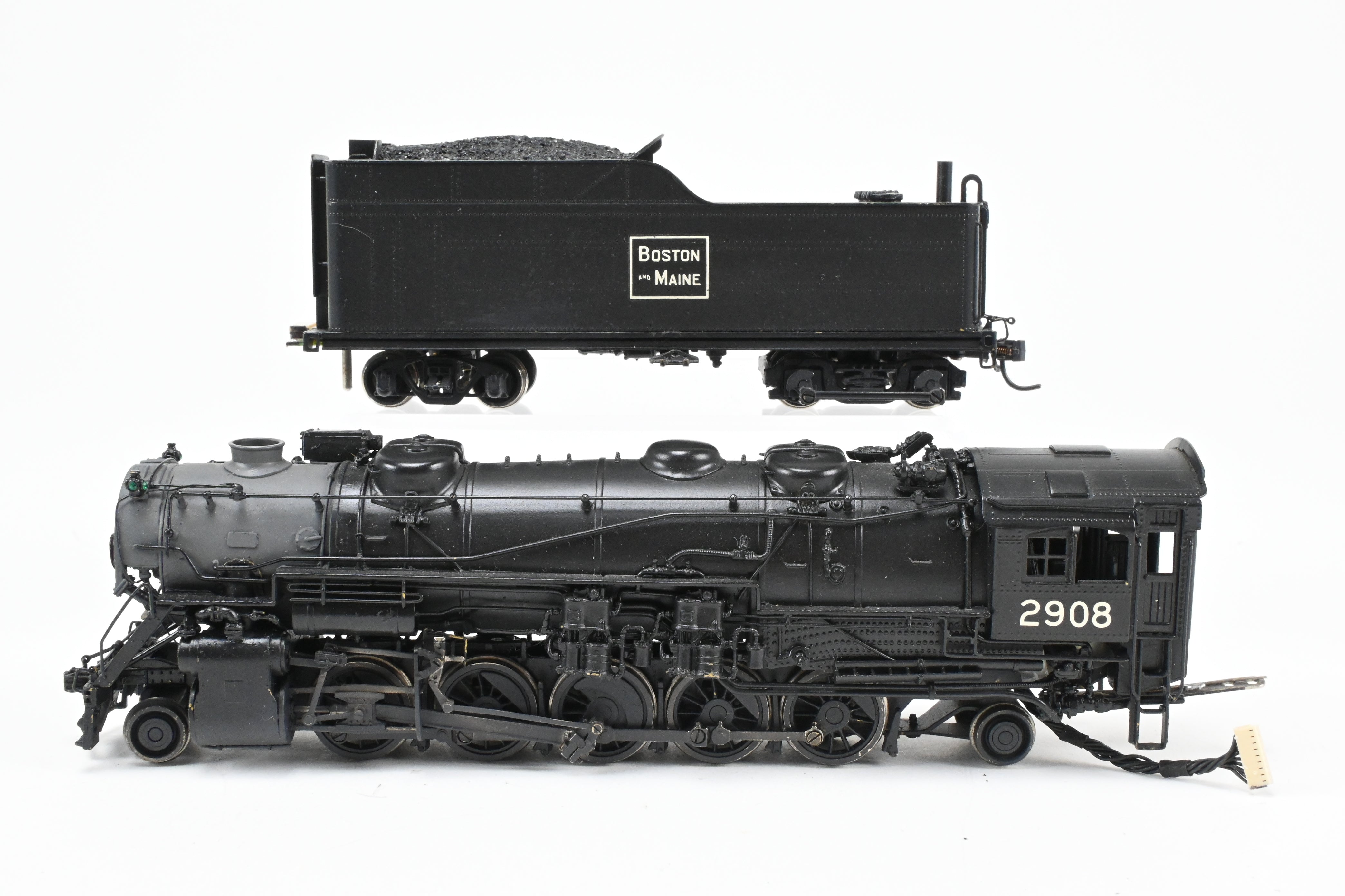 HO Scale NJ Custom Brass Boston & Maine 2-10-2 S-1B No. 2908 with DCC & Sound