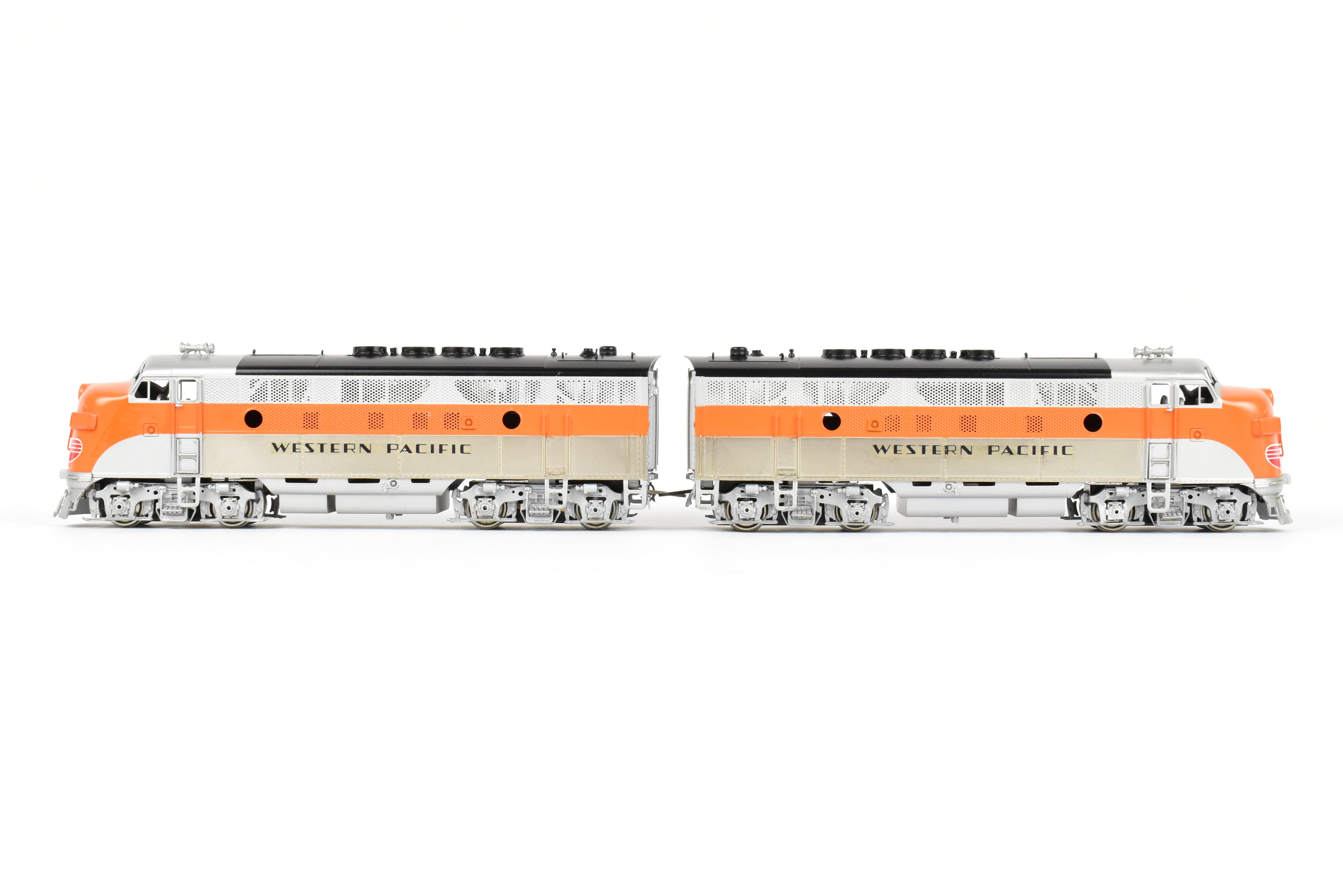 HO Brass Oriental Limited Western Pacific EMD F3A/F3A Phase II Set, 1500 HP, Factory Painted