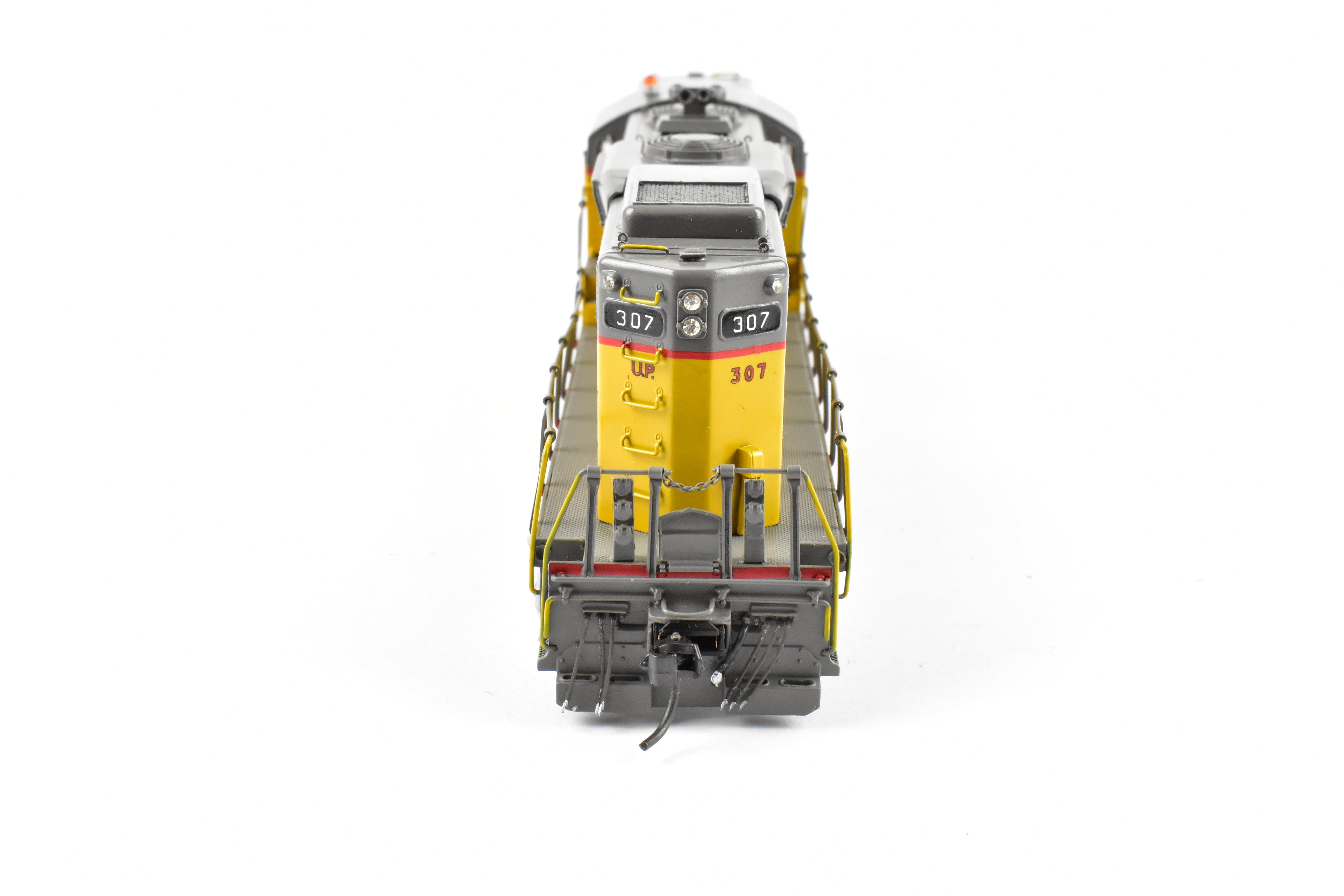 HO Scale Brass Model of Oriental Limited Union Pacific EMD GP9 Locomotive with 1750 HP MA Version, Unit Number 307