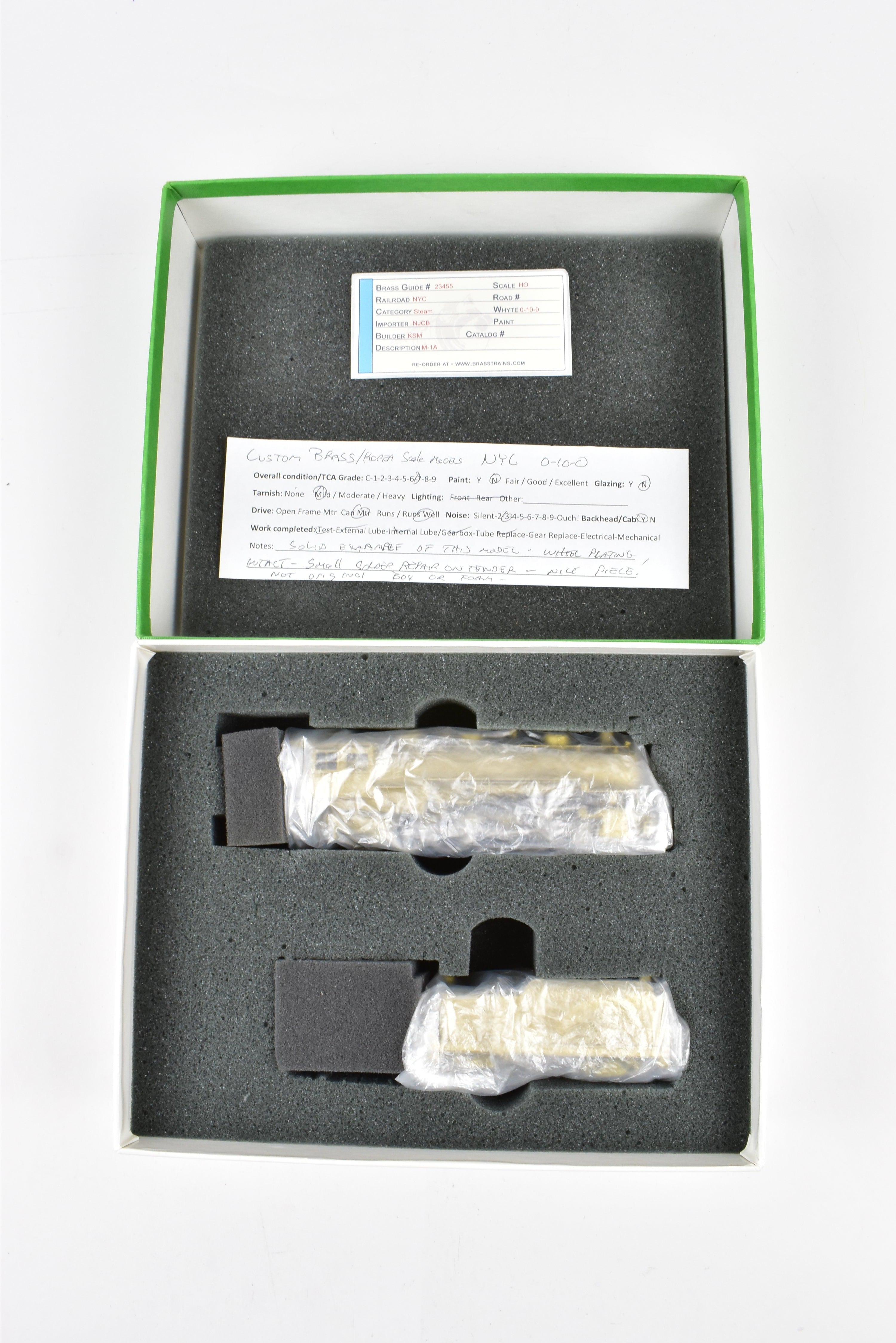 HO Scale Brass Model Train - New York Central Class M - 1 0 - 10 - 0 Switcher ReBoxx, Custom - Made in NJ and NYC