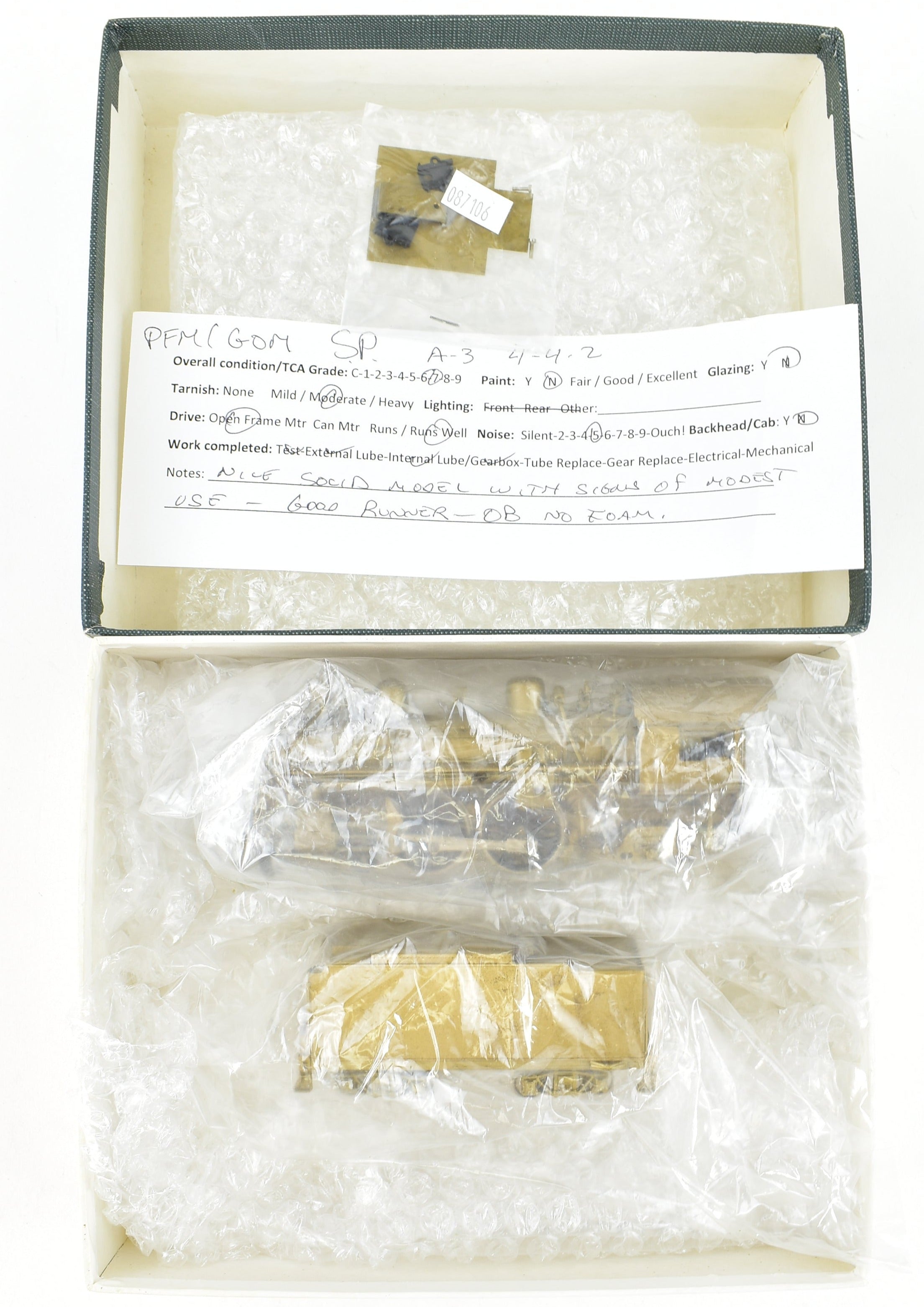 HO Scale Brass Pacific Fast Mail SP A-3 Atlantic 4-4-2 Model