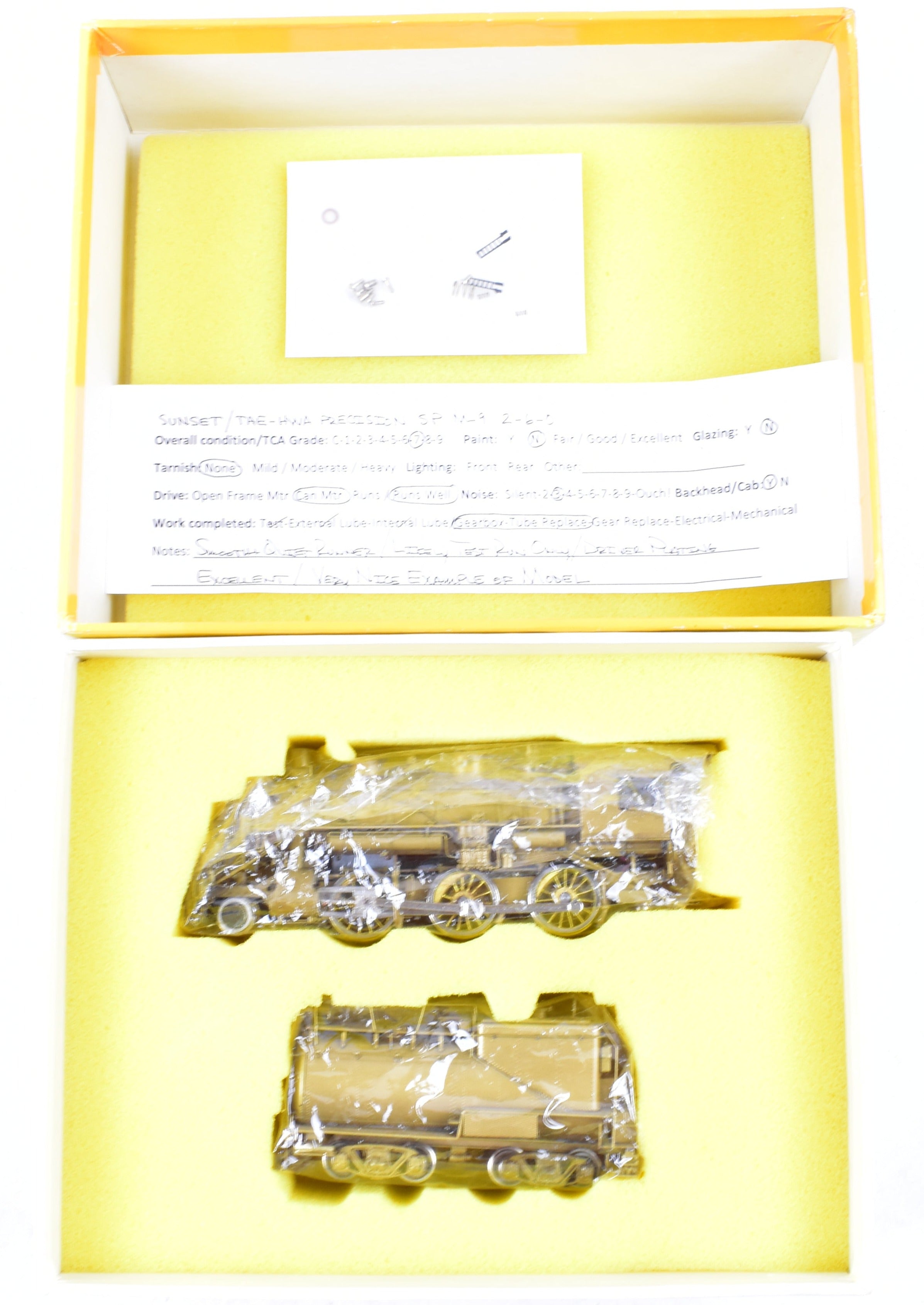 HO Scale Brass Sunset Models SP & SP/T&NO M-9 2-6-0 Locomotive Model