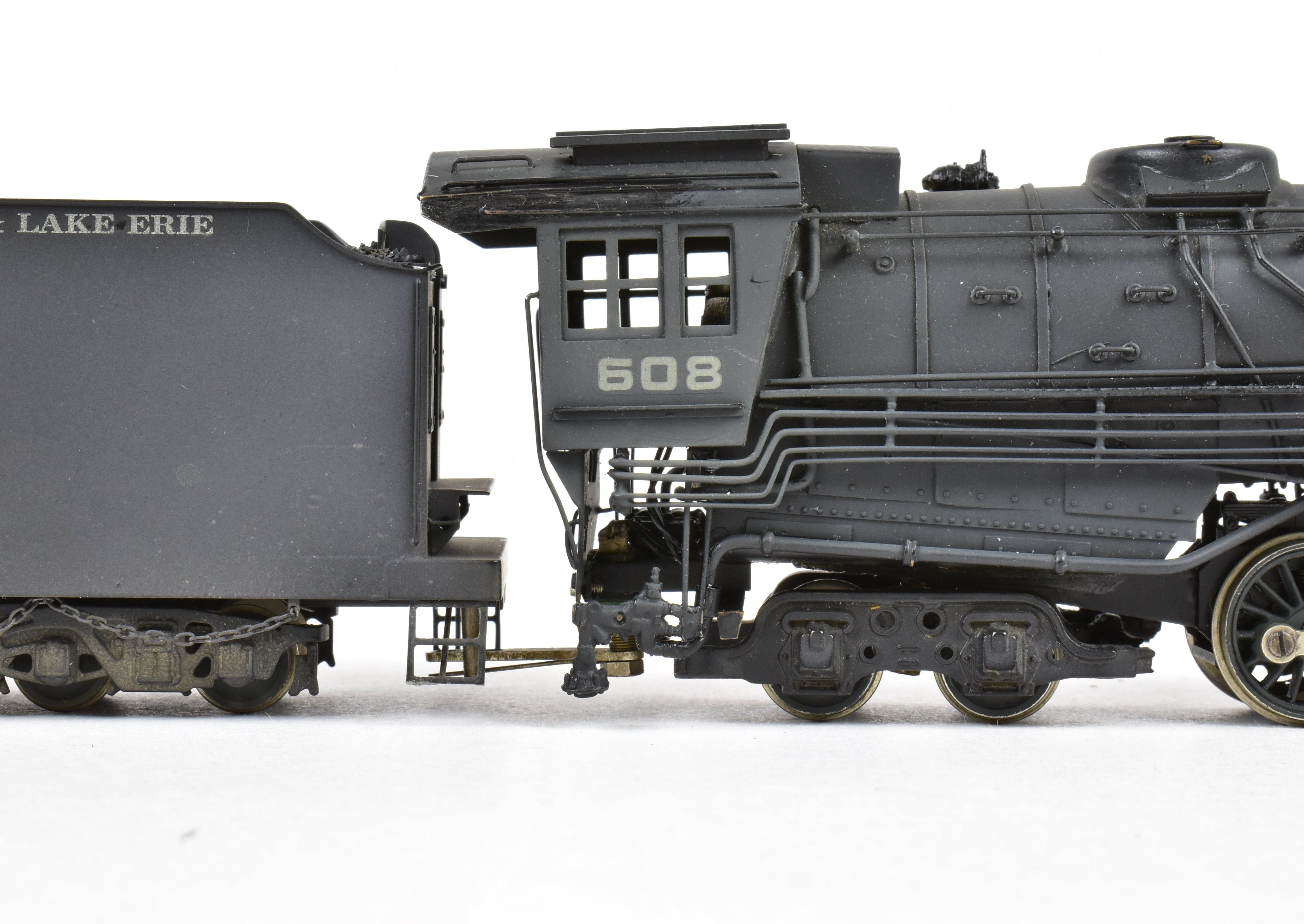 HO Scale Brass Nickel Plated Model Train - Bessemer & Lake Erie 2-10-4 FP No. 608 Reboxxed Version