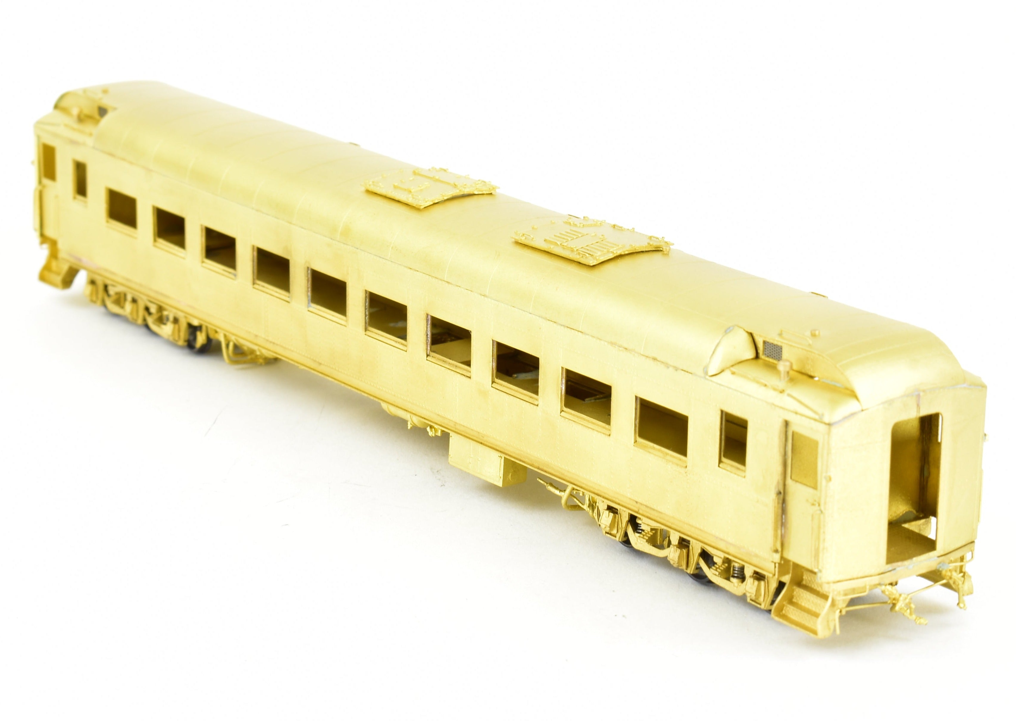 HO Scale Brass Model of ATSF - Santa Fe Heavyweight Chair Car With A/C in the 3050 - 3069 Series by Pecos River Brass