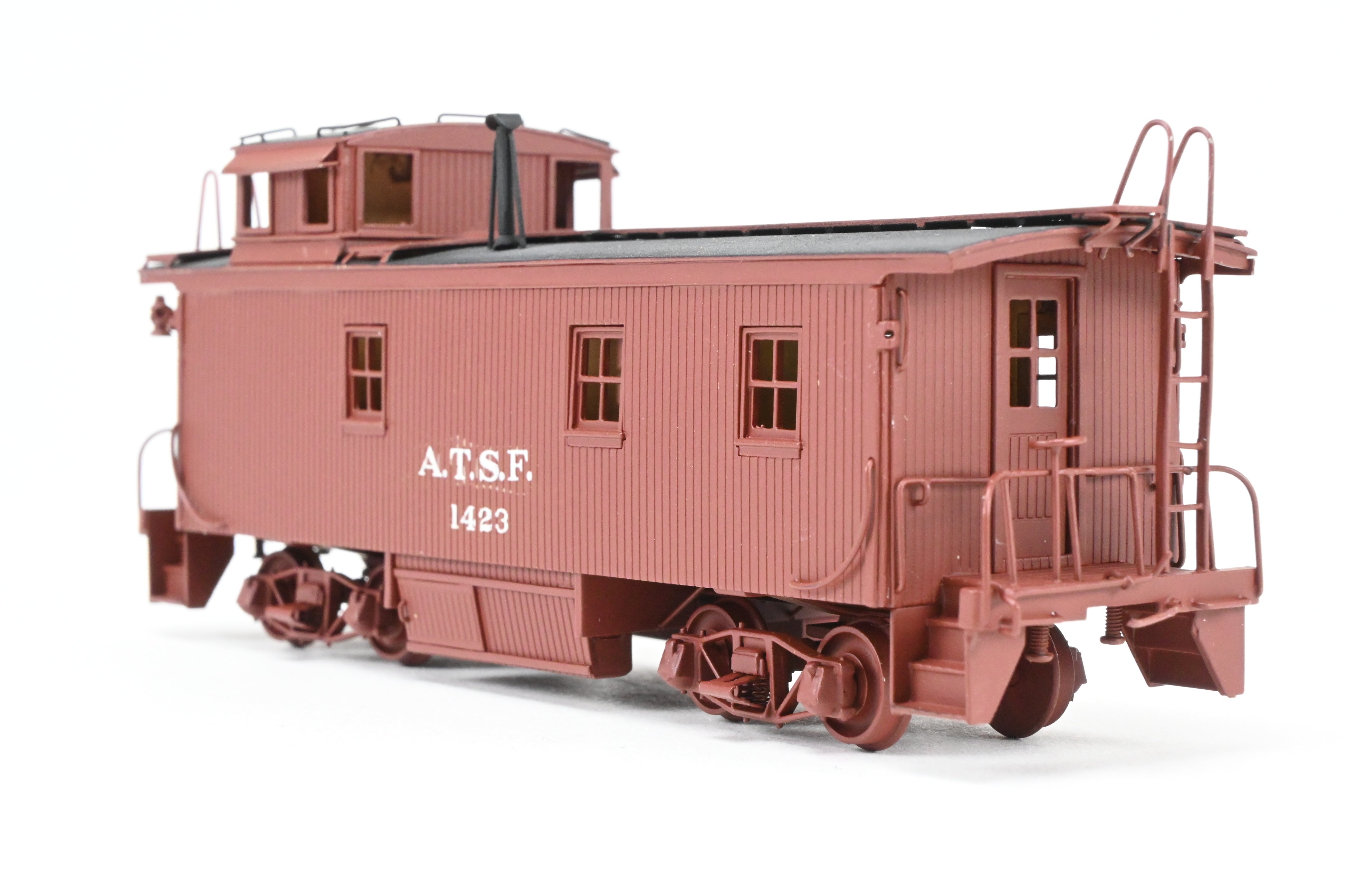 1930s HO Brass ATSF - Santa Fe Wood Caboose CP No. 1423 by Pecos River Brass