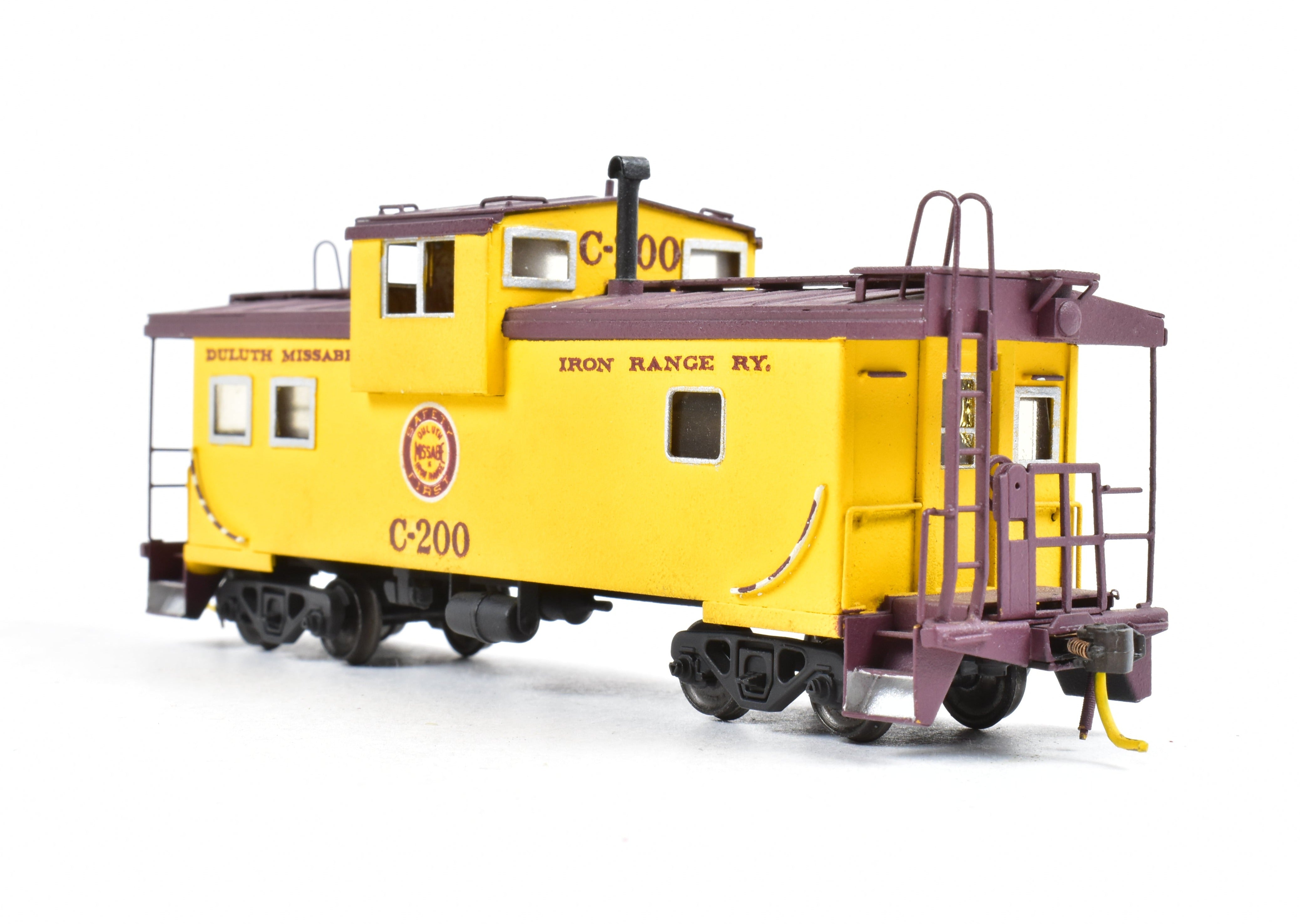 HO Scale Brass DM&IR Wide Vision Caboose by LMB Models, No Original Box