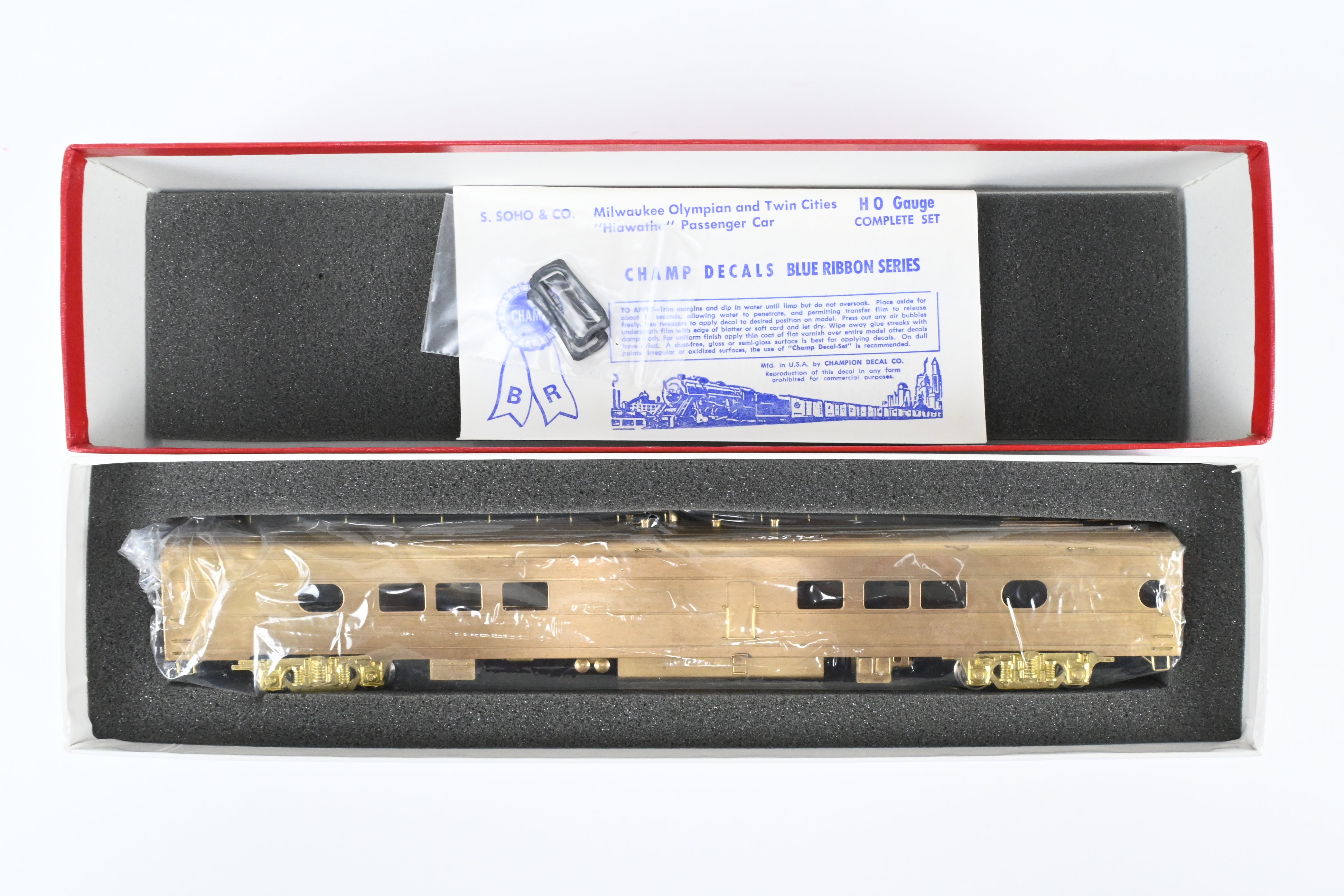High - Quality HO Scale Brass Soho Milwaukee Road #162 Tap - Lounge Model for Model Train Enthusiasts