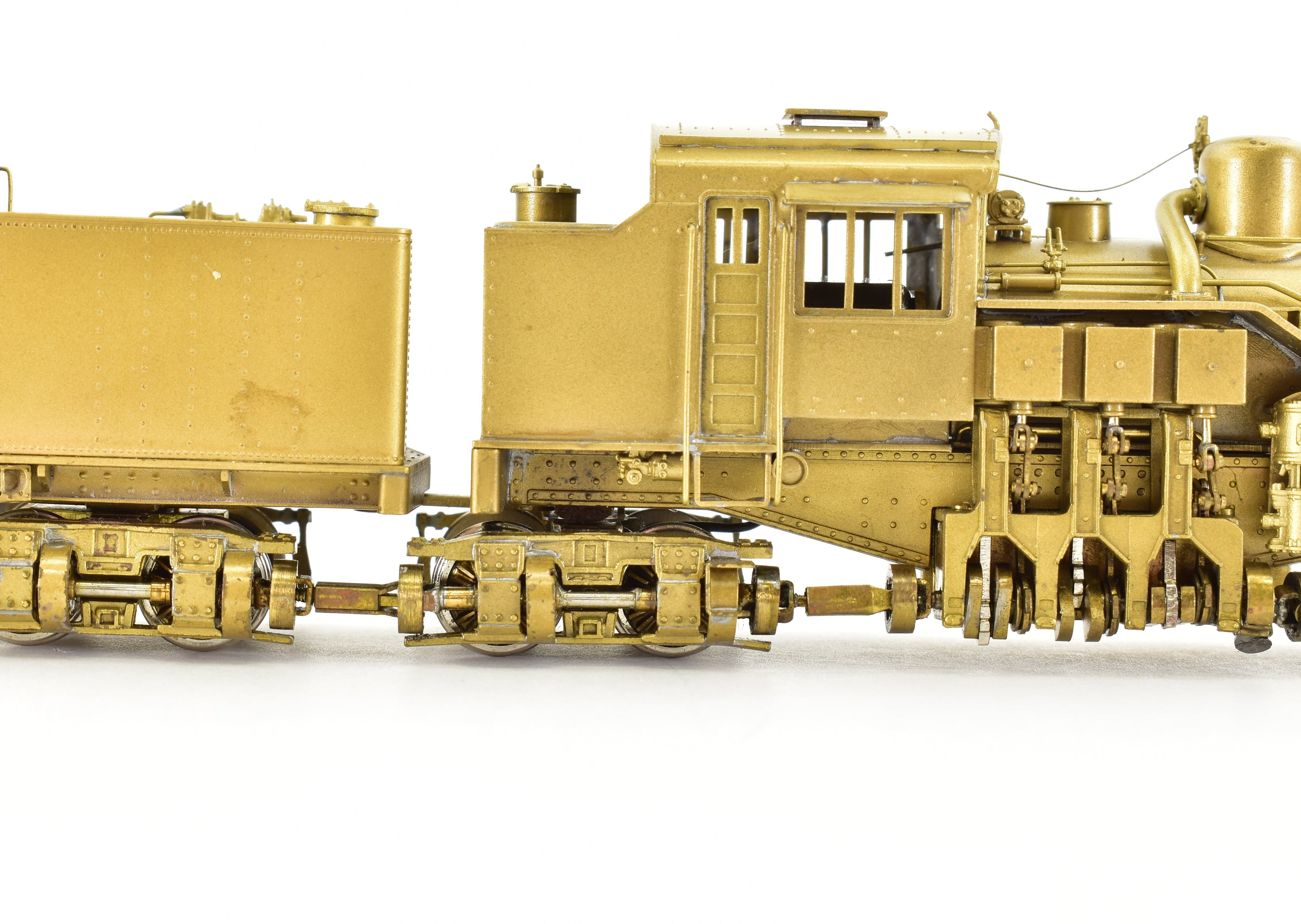 High - Quality HO Scale Brass PFM - United Geared Locomotive Model of the 3 - Truck Willamette Coos Bay Lumber Co.