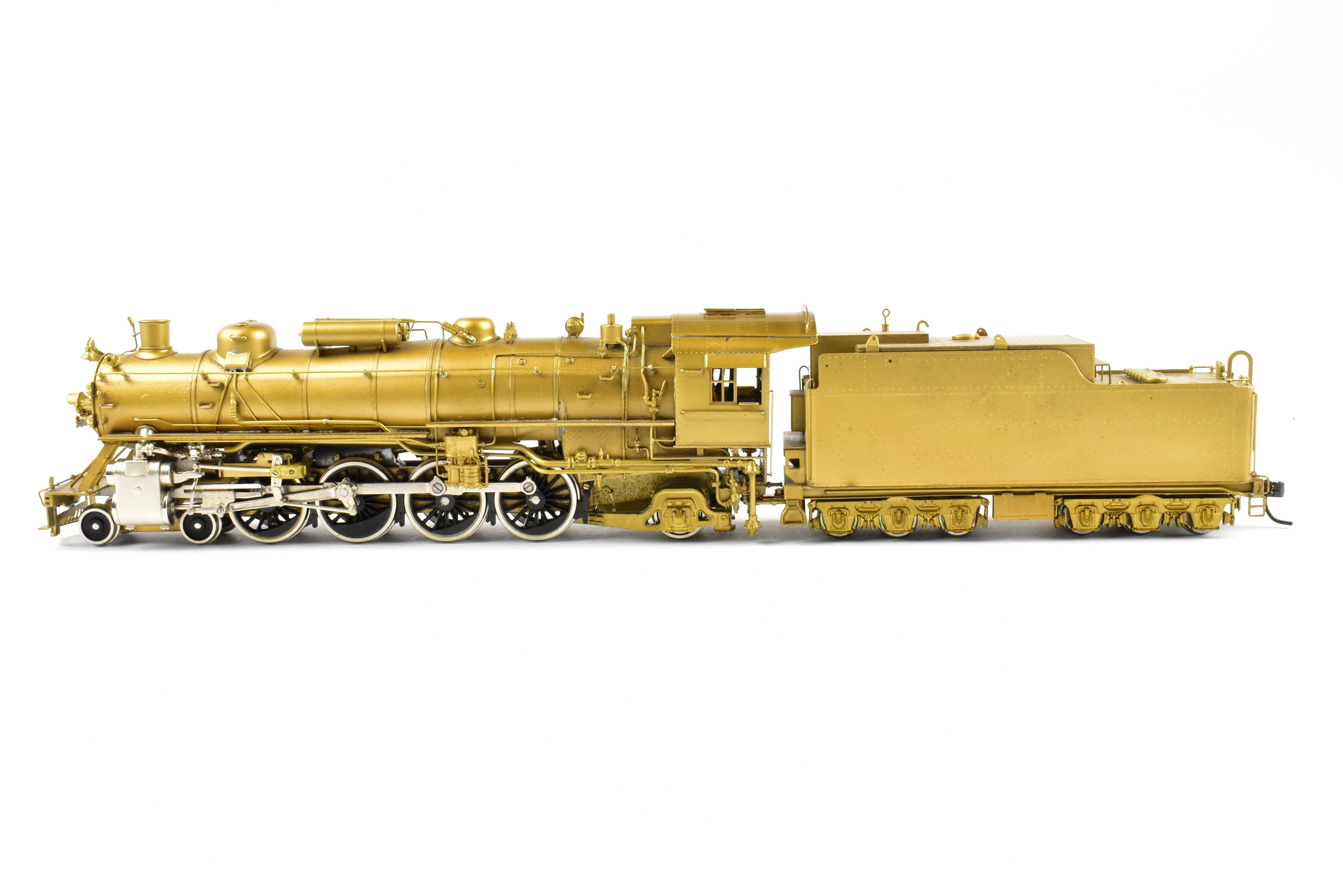 HO Scale Brass Toby PFM Frisco 4-8-2 Mountain Locomotive with Plated Cylinders