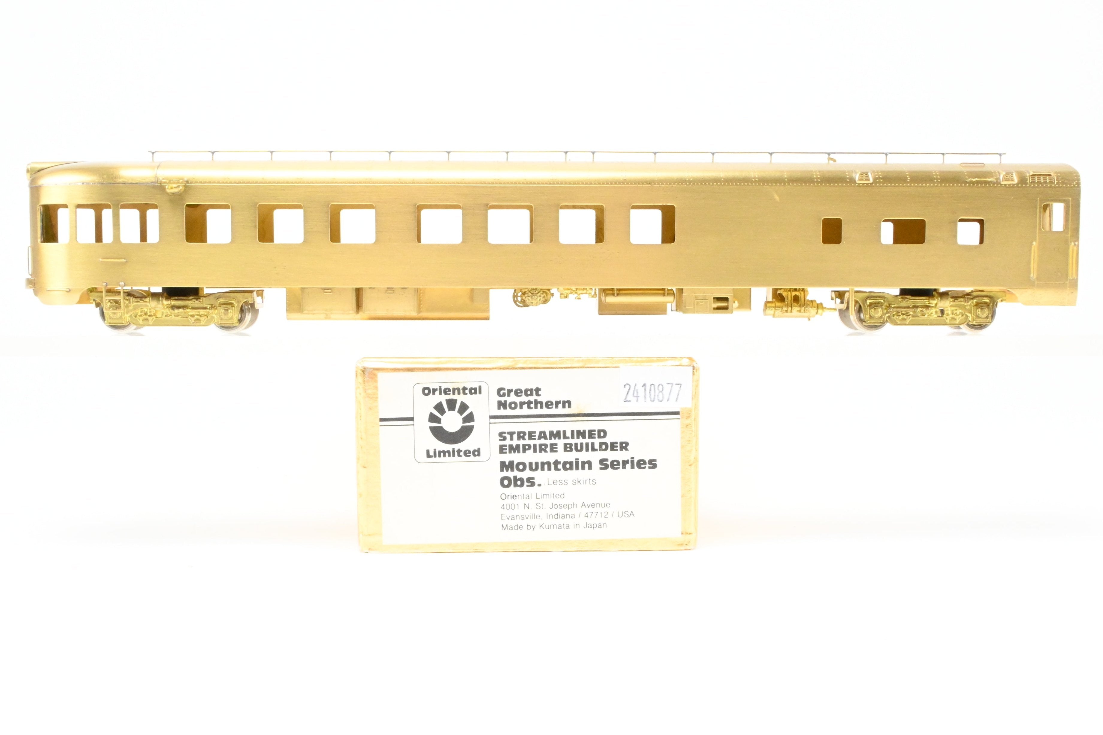 HO Brass Oriental Limited GN - Empire Builder Mountain Observation Model