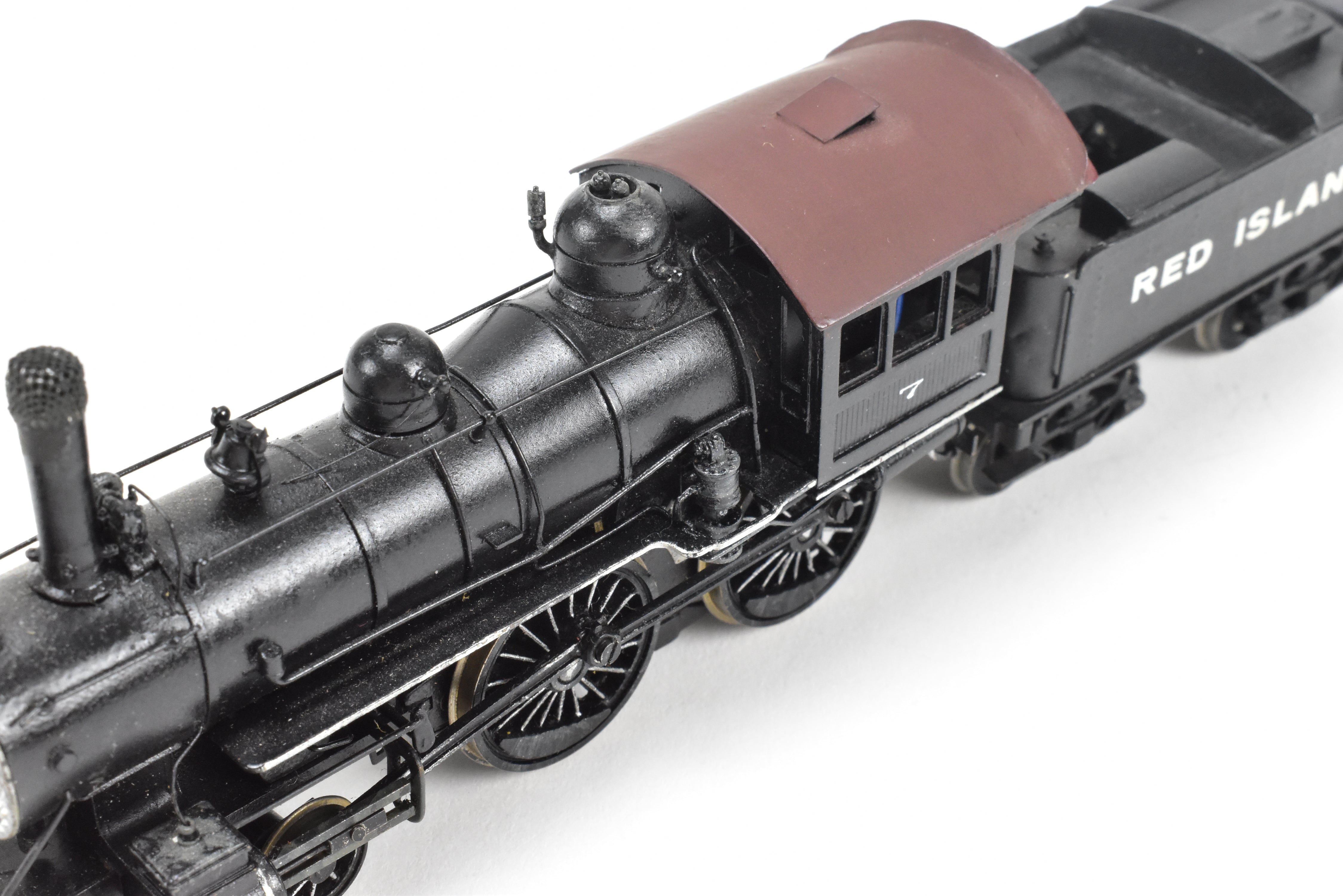 HO Scale Brass LMB NYC - New York Central Buchanan Style 4-4-0 CP Fictional Railroad Model in Red Color