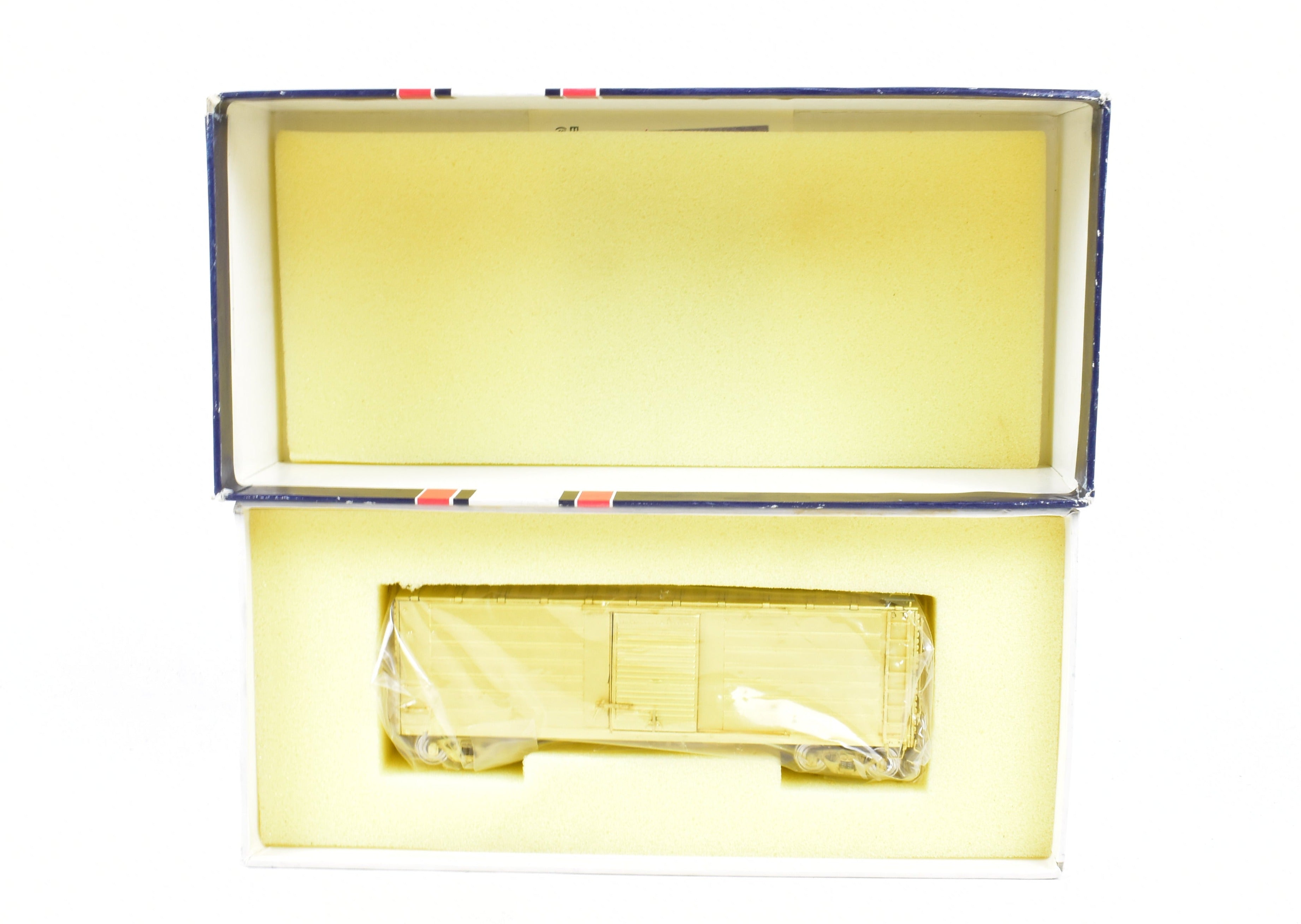 HO Scale Brass NJ International 40' Single Door Ribbed Boxcar - Milwaukee Road