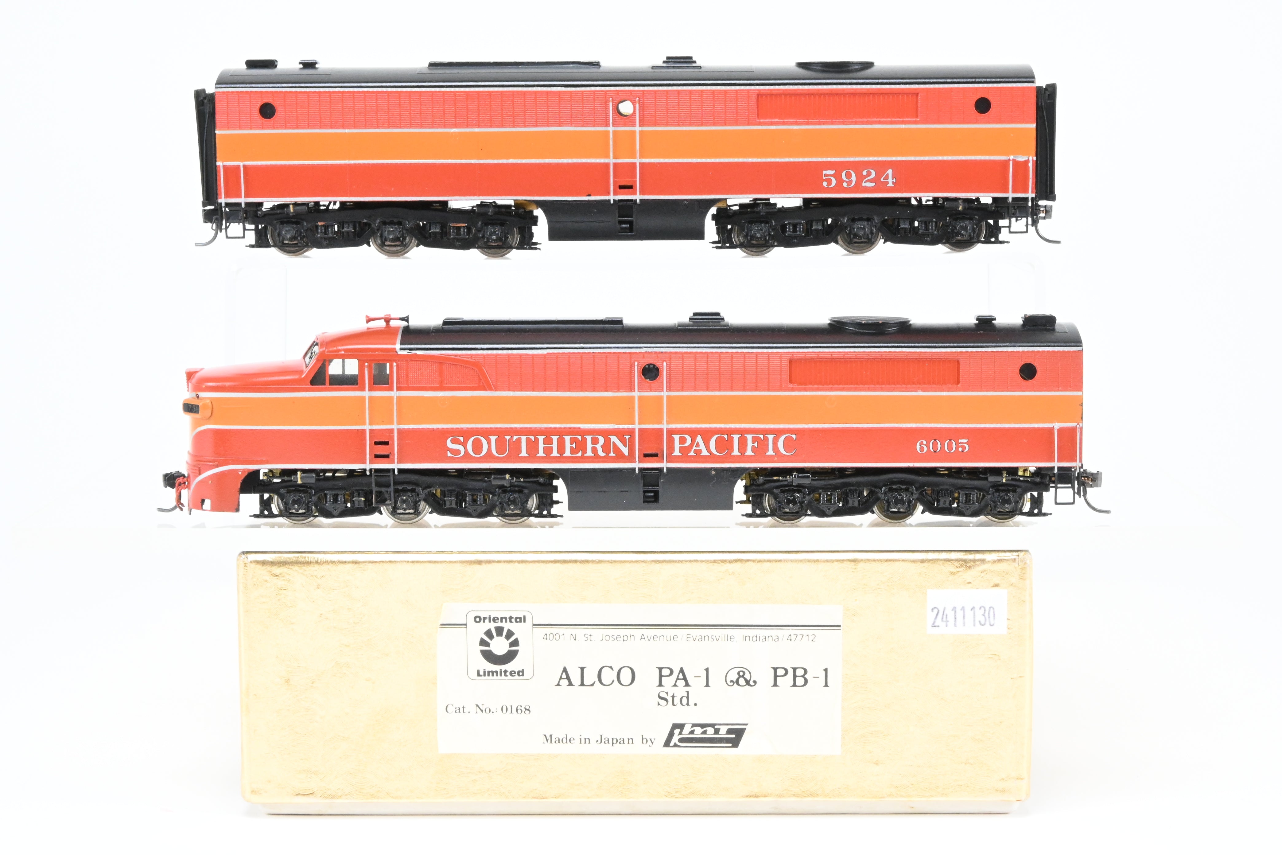 HO Brass Southern Pacific Alco PA-1/PB-1 Set 6005/5924 with Upgraded Ajin Drives & DCC/Sound