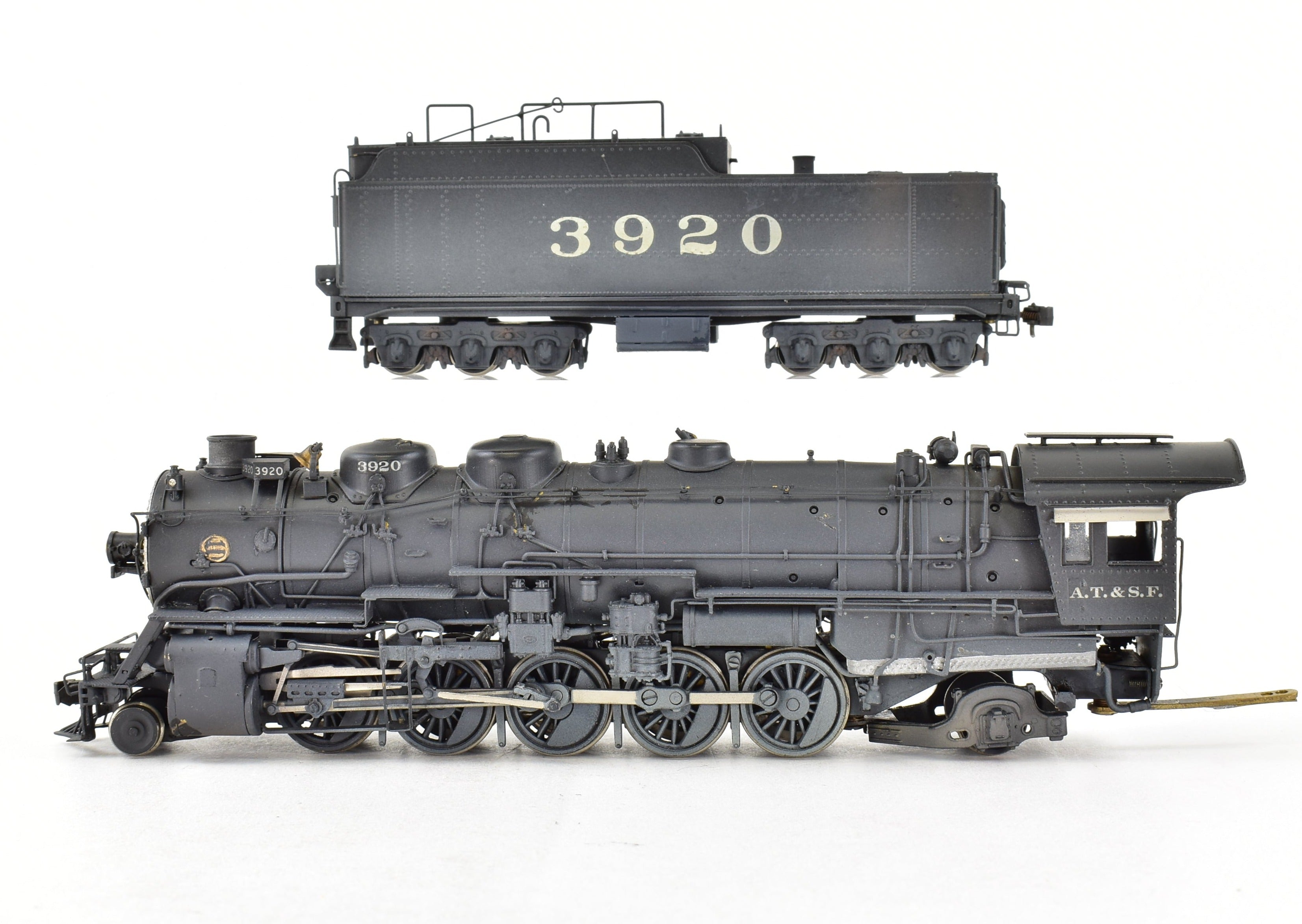 HO Scale Brass PFM ATSF Santa Fe 2-10-2 3800 Class Custom Painted Locomotive No. 3920