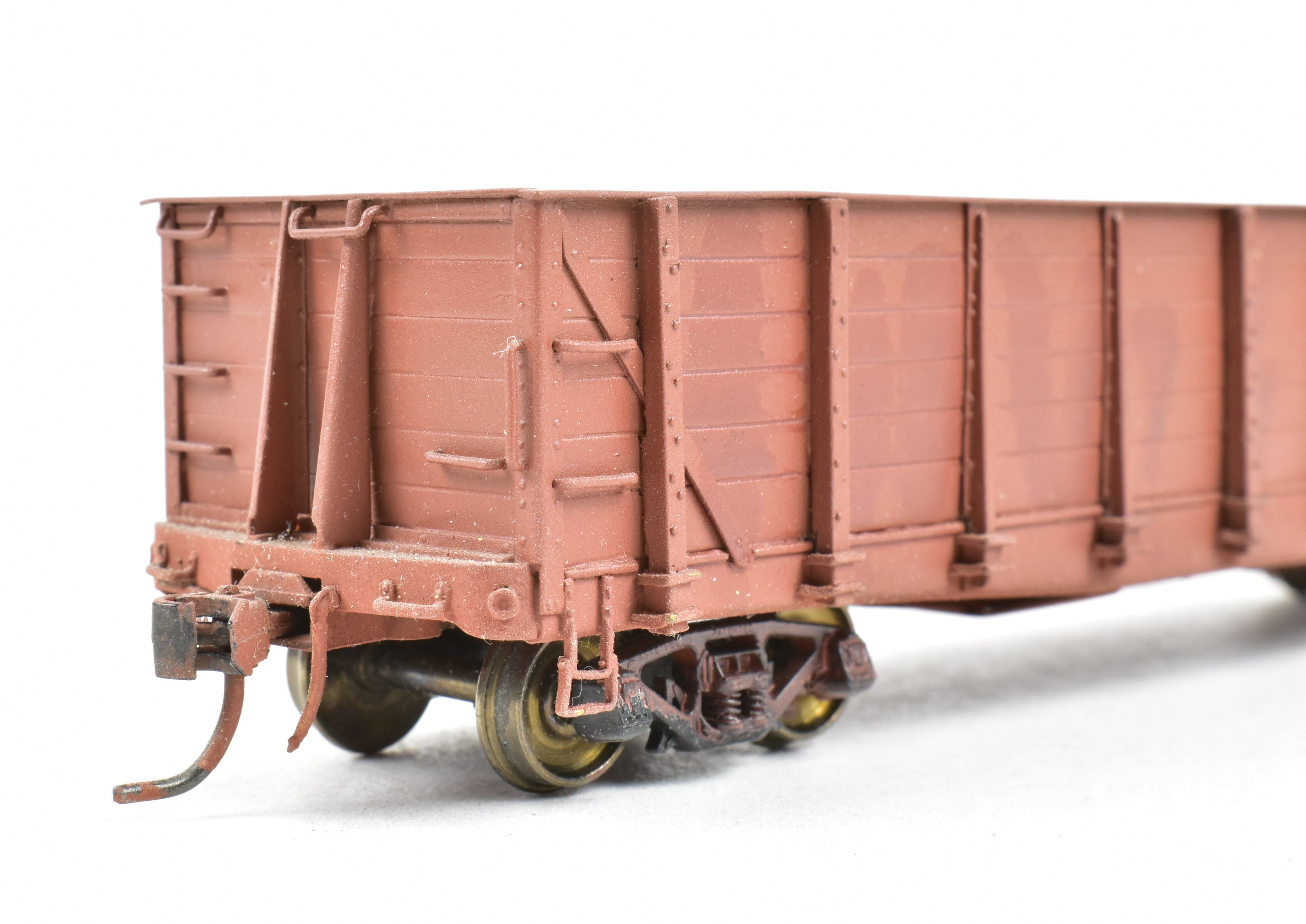 HO Scale Brass Model of Southern Pacific G-70-1/3/5 Sulfur Gondola by Pecos River Brass without Lettering
