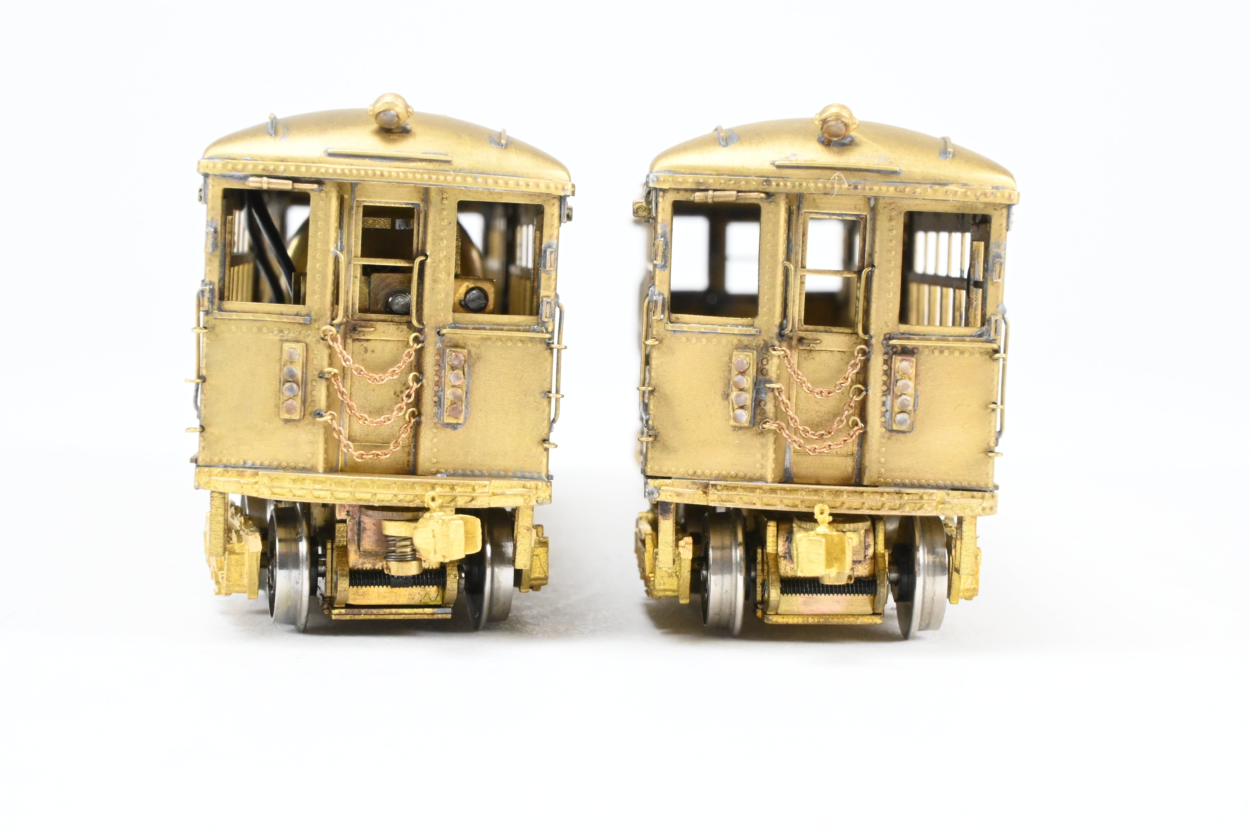HO Scale Brass Model Train Set - MTS Imports CTA Chicago Transit Authority Modified 4001 - 4250 Series Elevated Cars Two - Car Set