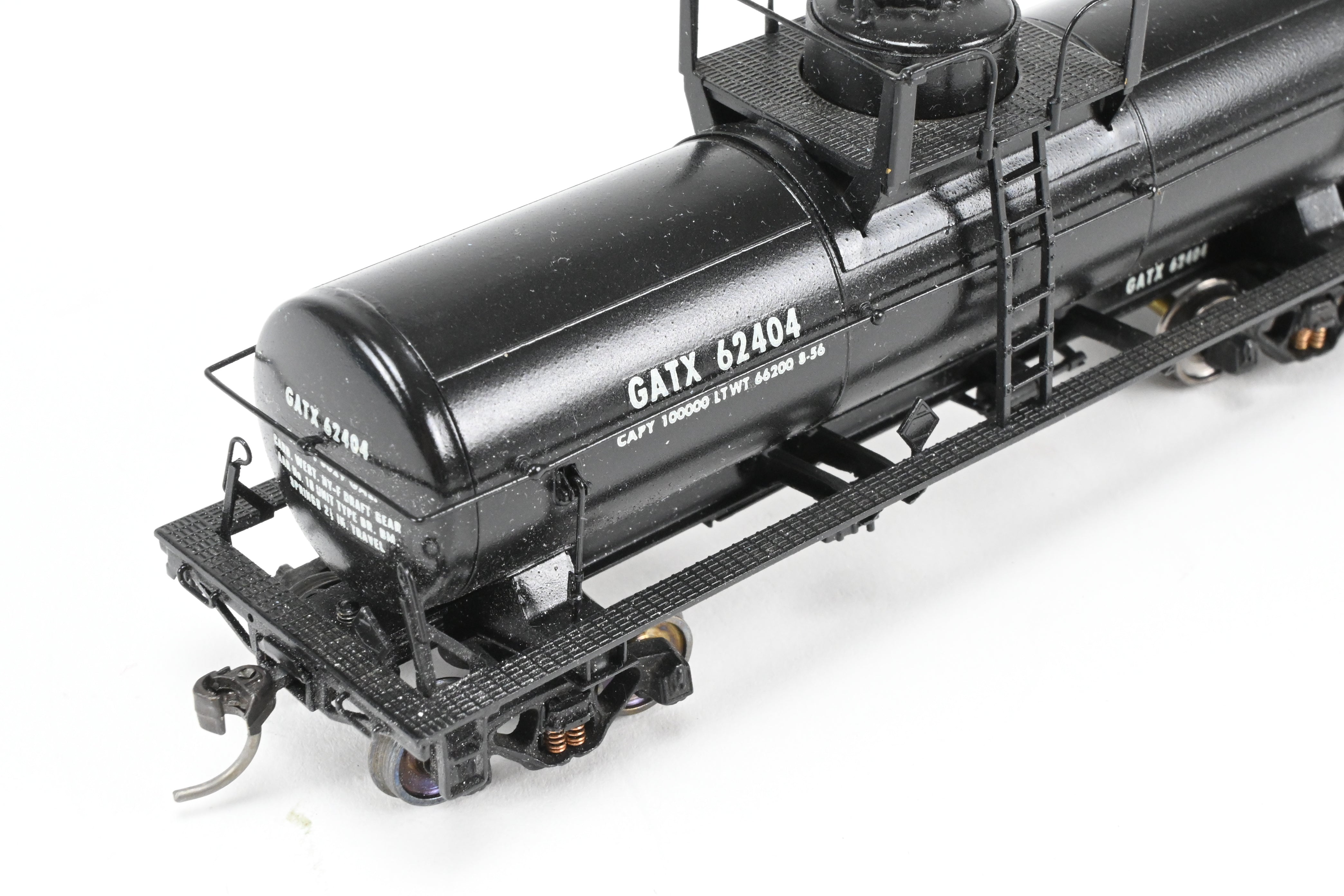 HO Scale Brass Lambert Custom Painted 10,000 Gallon Type 103 Tank Car for Various Roads, Featuring GATX - General American Tank Number 62404