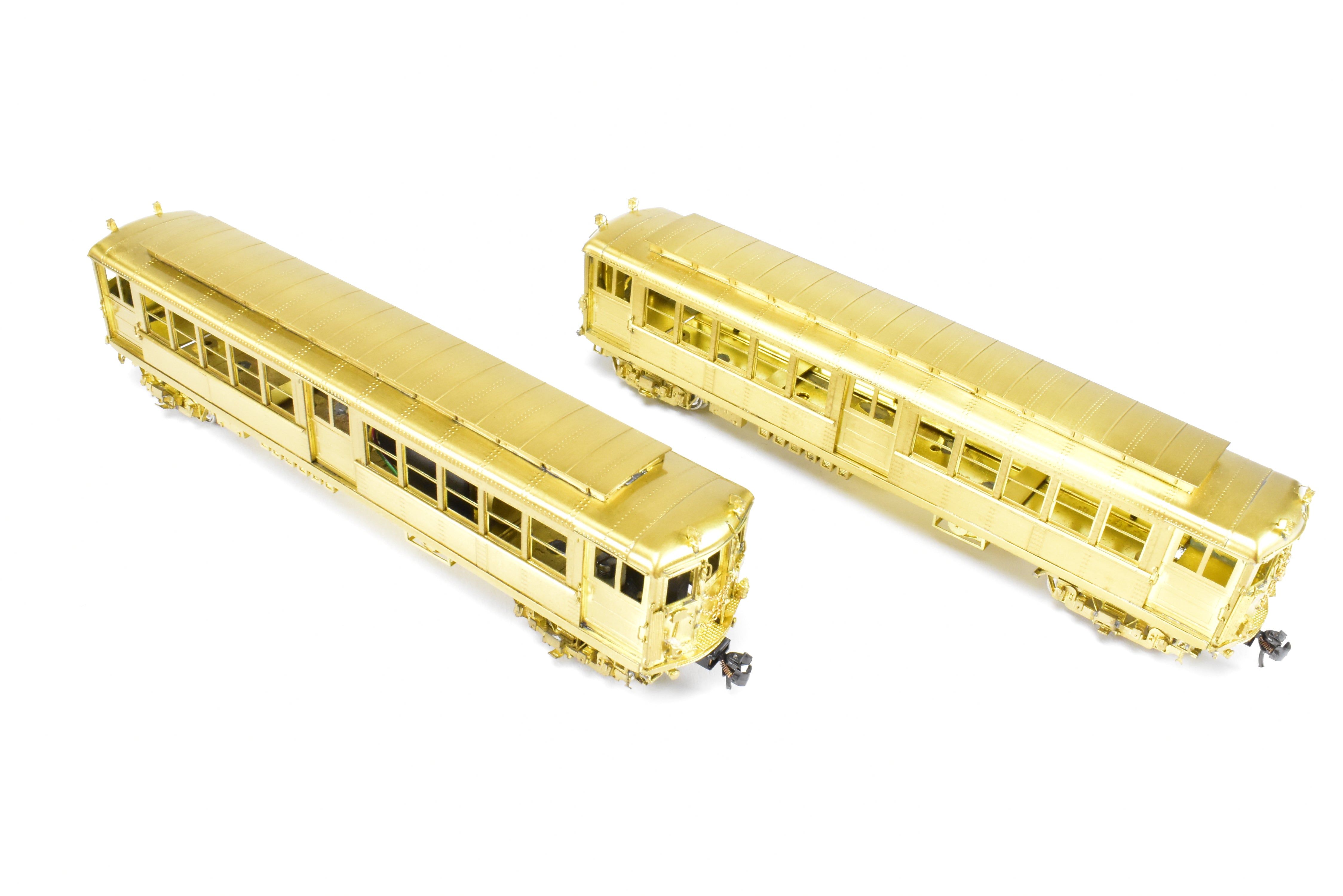 HO Scale Brass Subway Model - MTS Imports IRT Interborough Rapid Transit Deck Roof High-Voltage 2-Car Set for Model Railroads