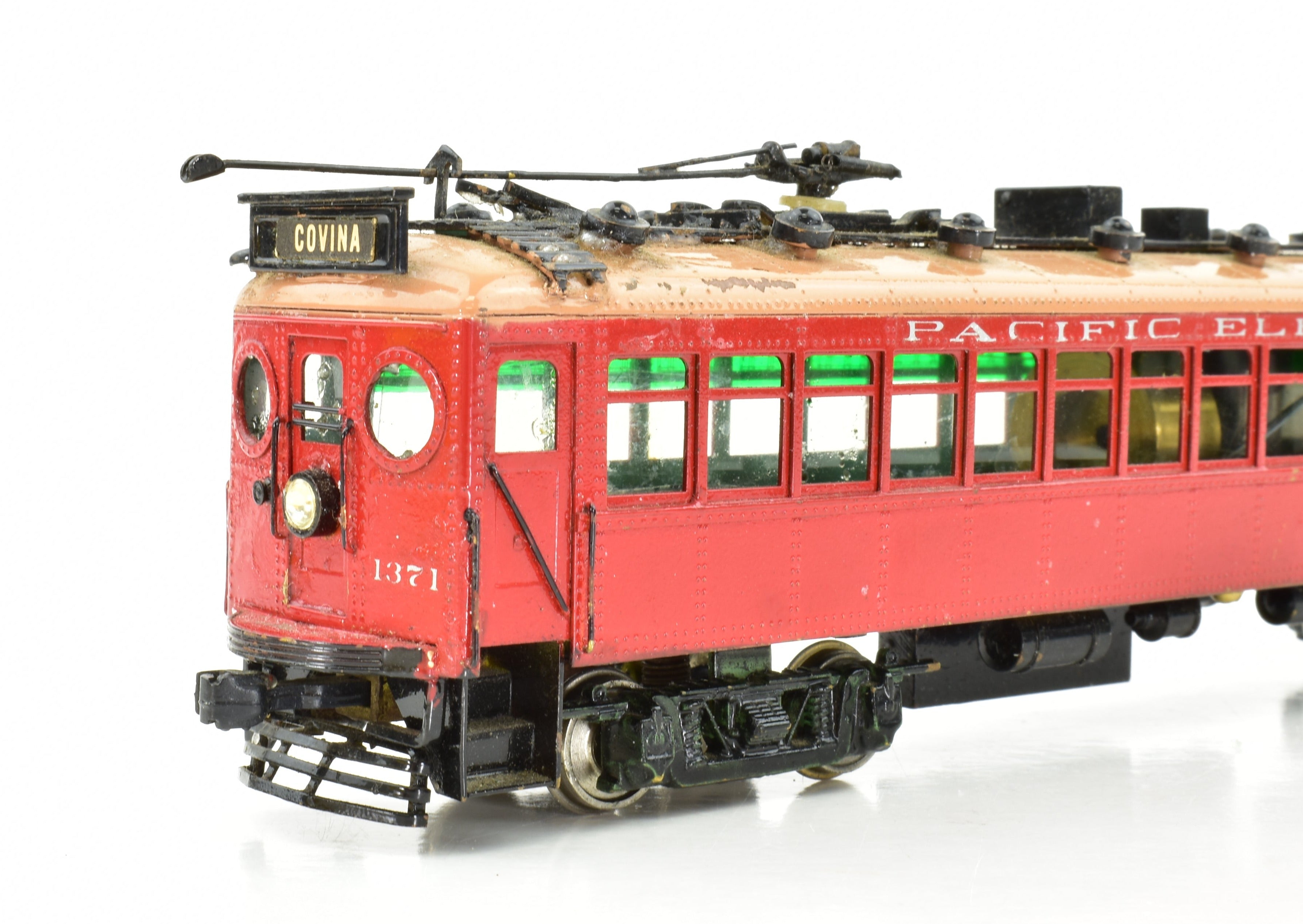 HO Brass Suydam Pacific Electric Portland Combine with Painted Can Motor - Sold As Is