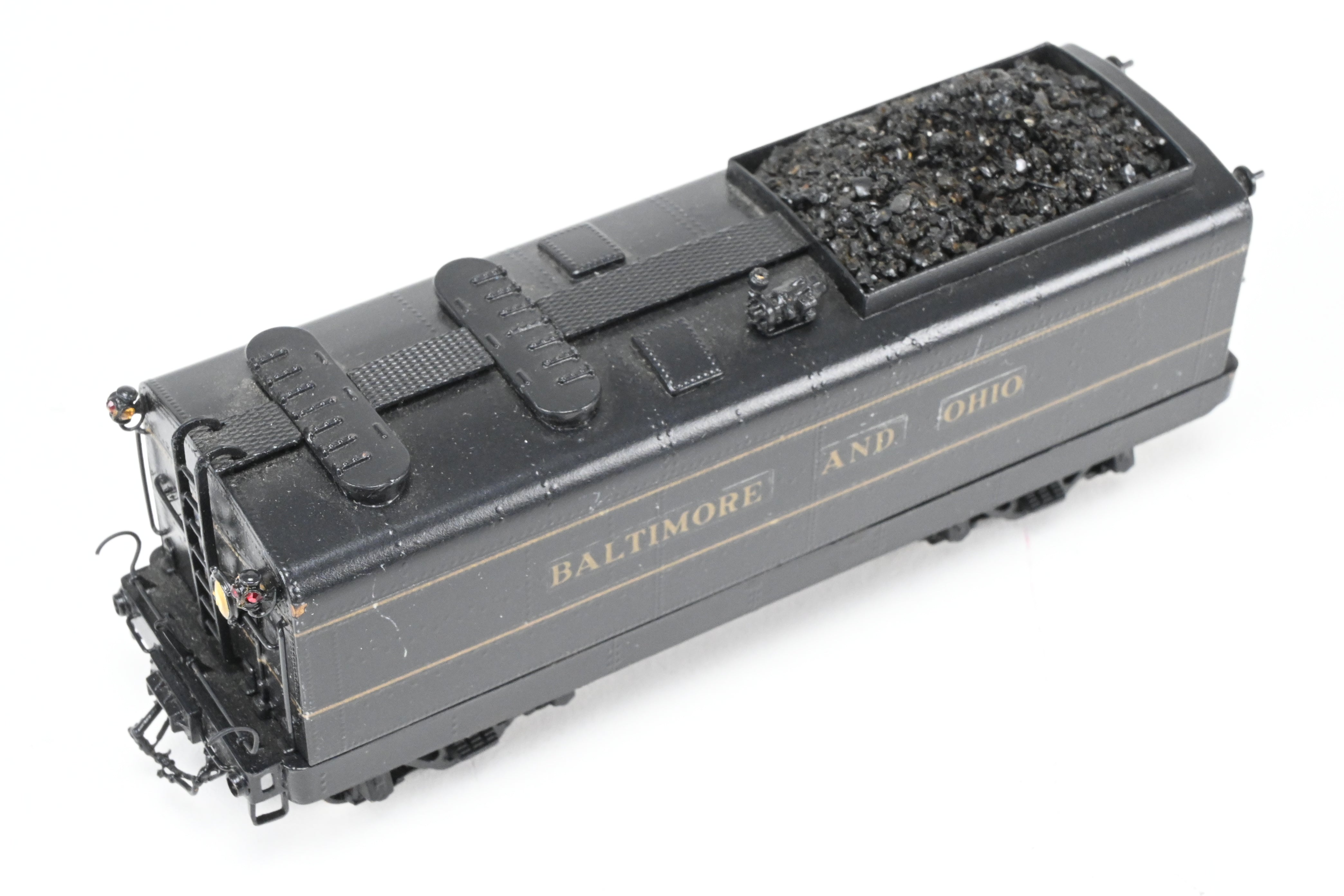 HO Scale Custom Painted Brass Tender for B&O - Baltimore & Ohio Class V-2 “Lord Baltimore” 4-6-4 Locomotive, No Box Included