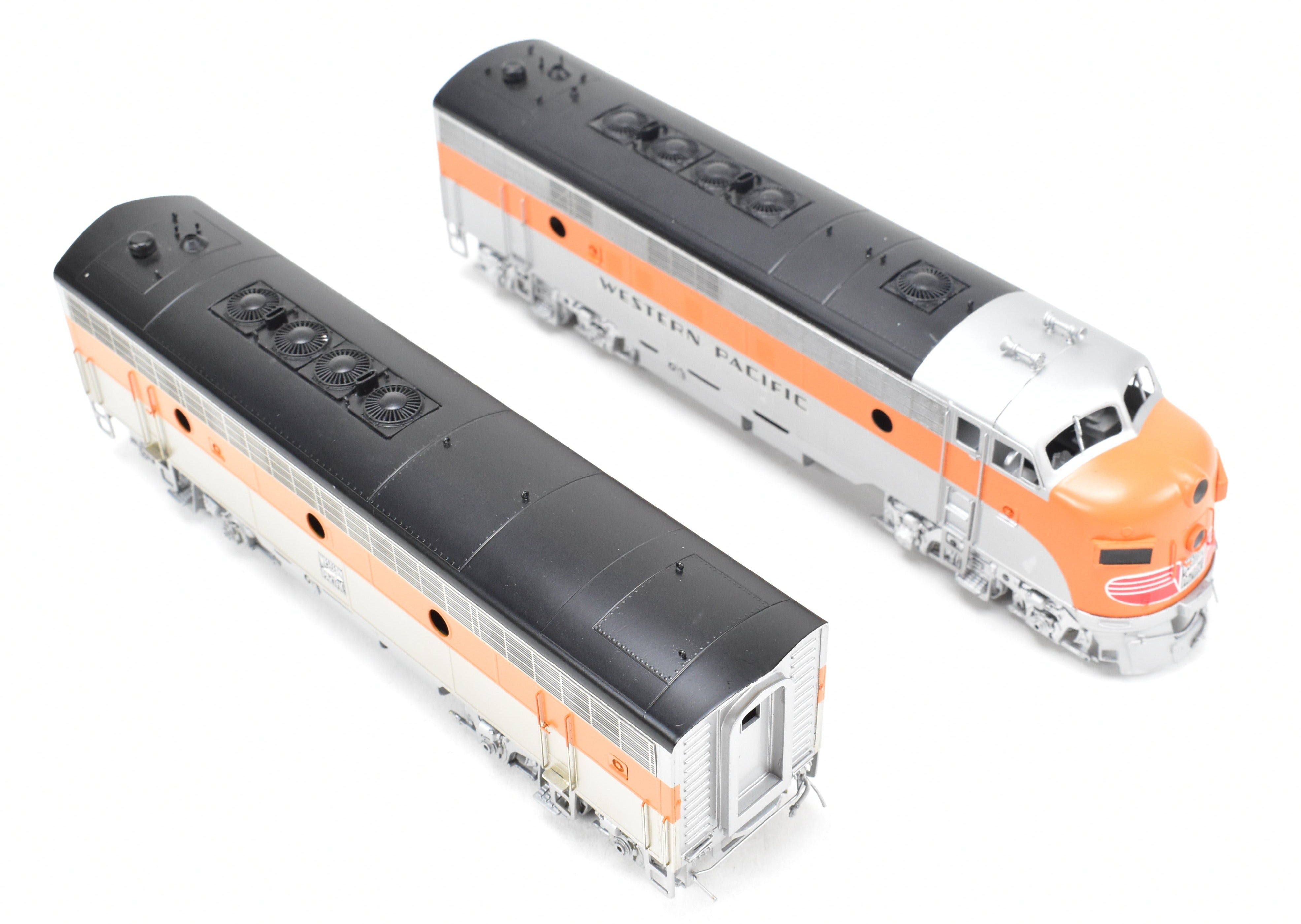 HO Scale Brass Oriental Limited Western Pacific EMD FP7A/F7B Passenger Locomotive Models