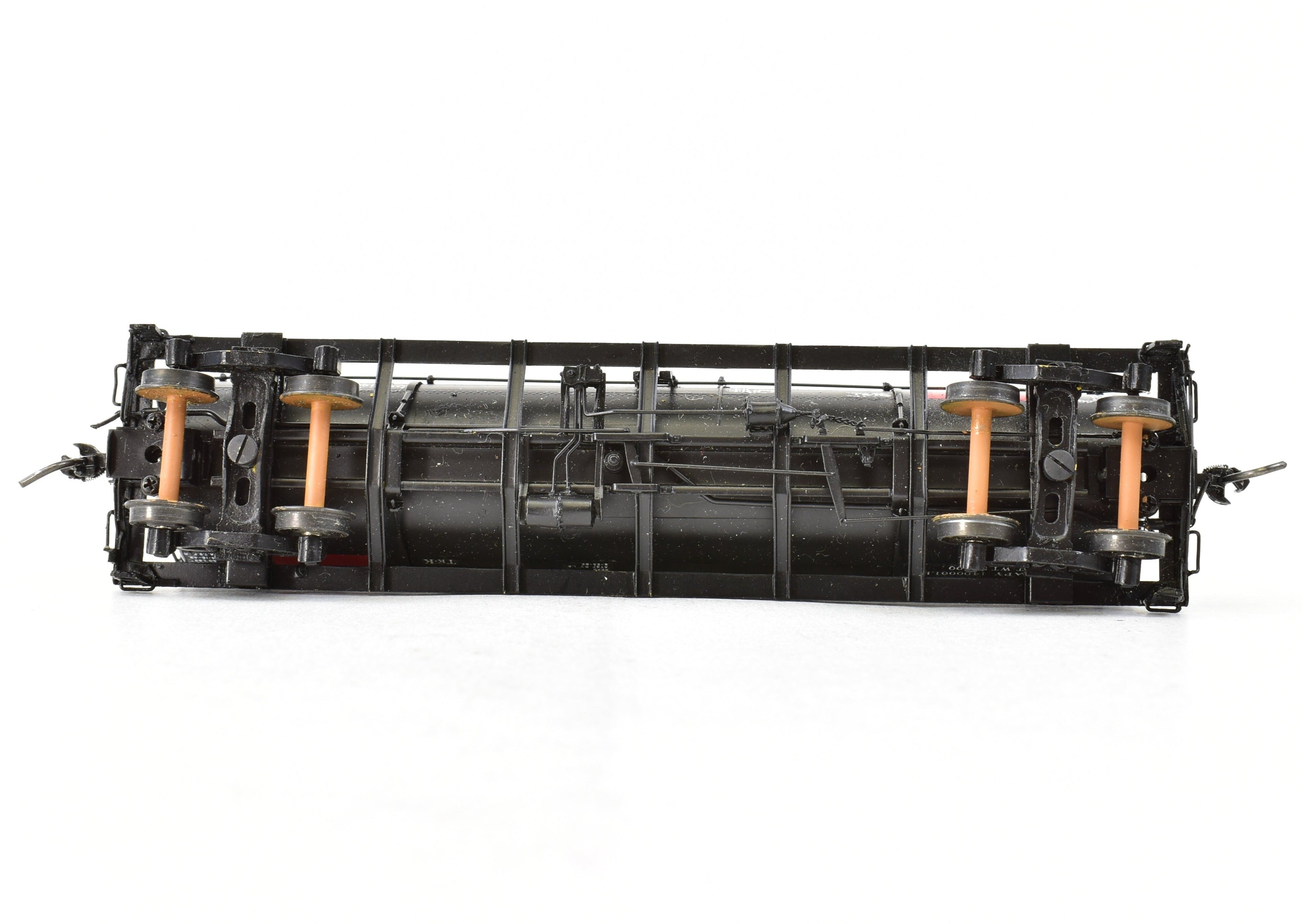 HO Scale Brass Model Pecos River Brass ATSF - Santa Fe Tk - k Tank Car with AB Brakes Featuring Custom Painted Design