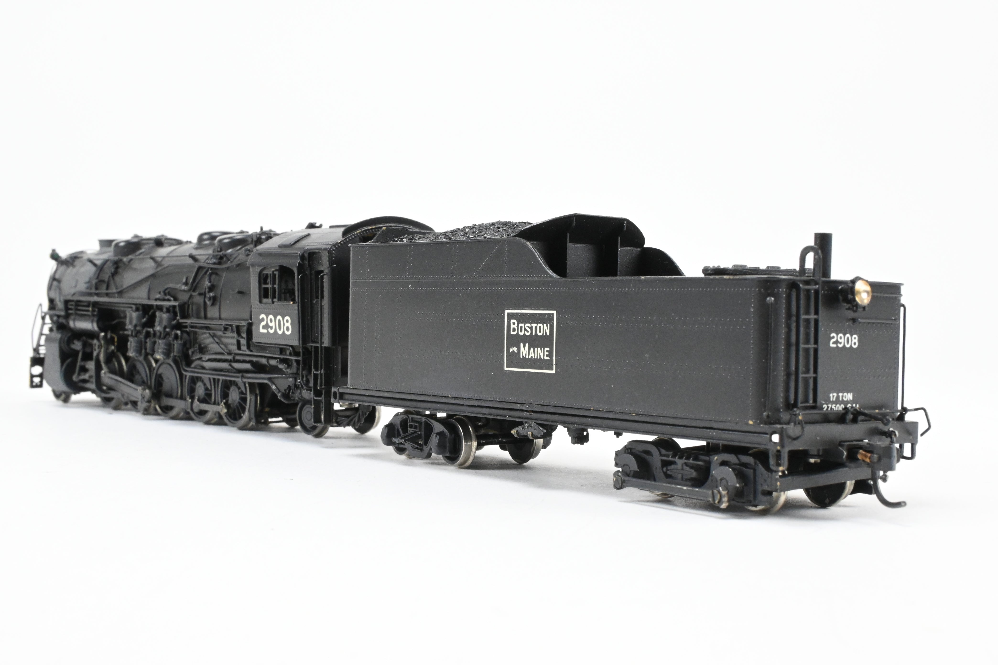 HO Scale NJ Custom Brass Boston & Maine 2-10-2 S-1B No. 2908 with DCC & Sound