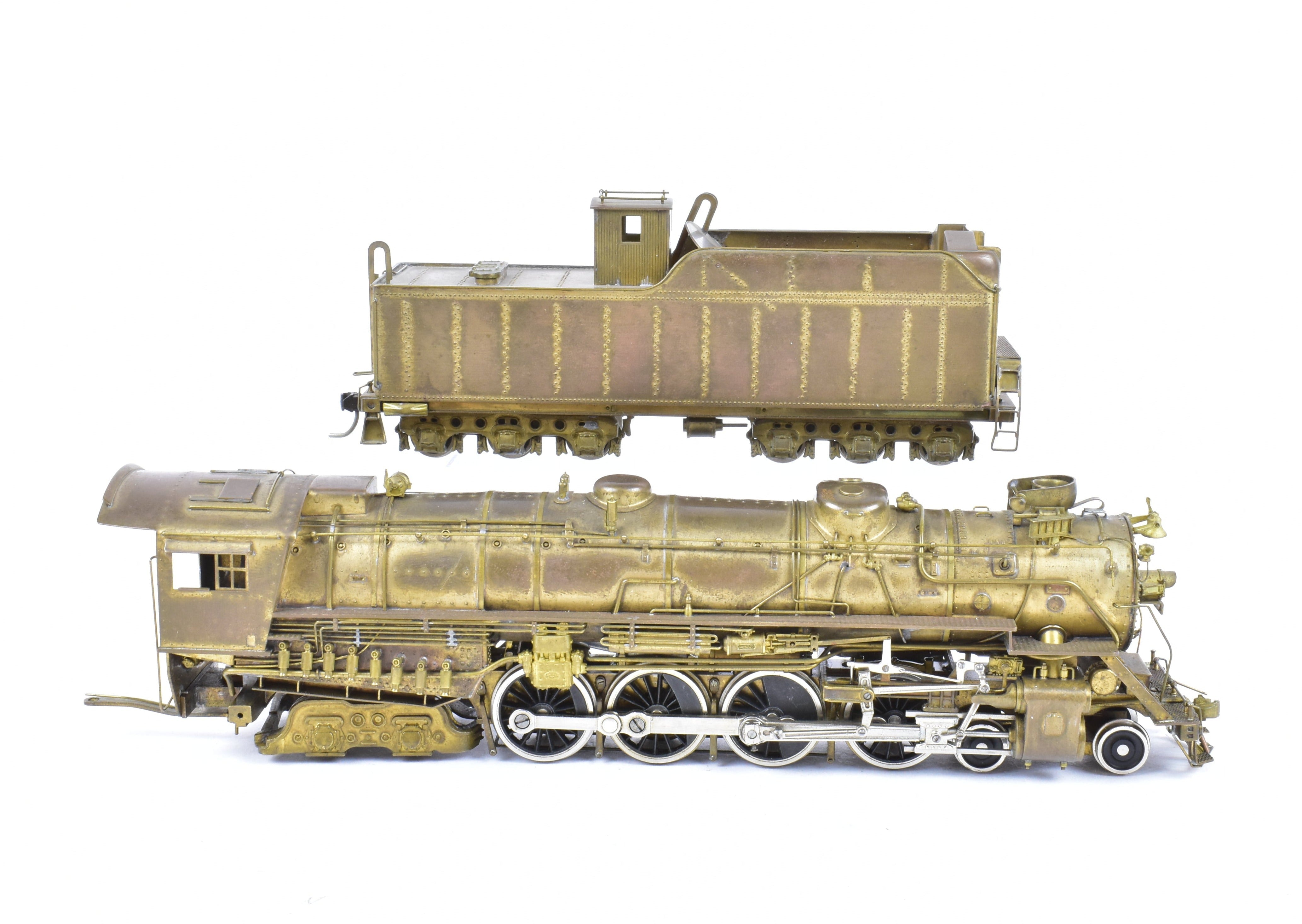 HO Scale Brass Pacific Fast Mail Model Train - Toby's Denver & Rio Grande Western 4-8-4 Class M-64 Crown Model REBOXX from 1962