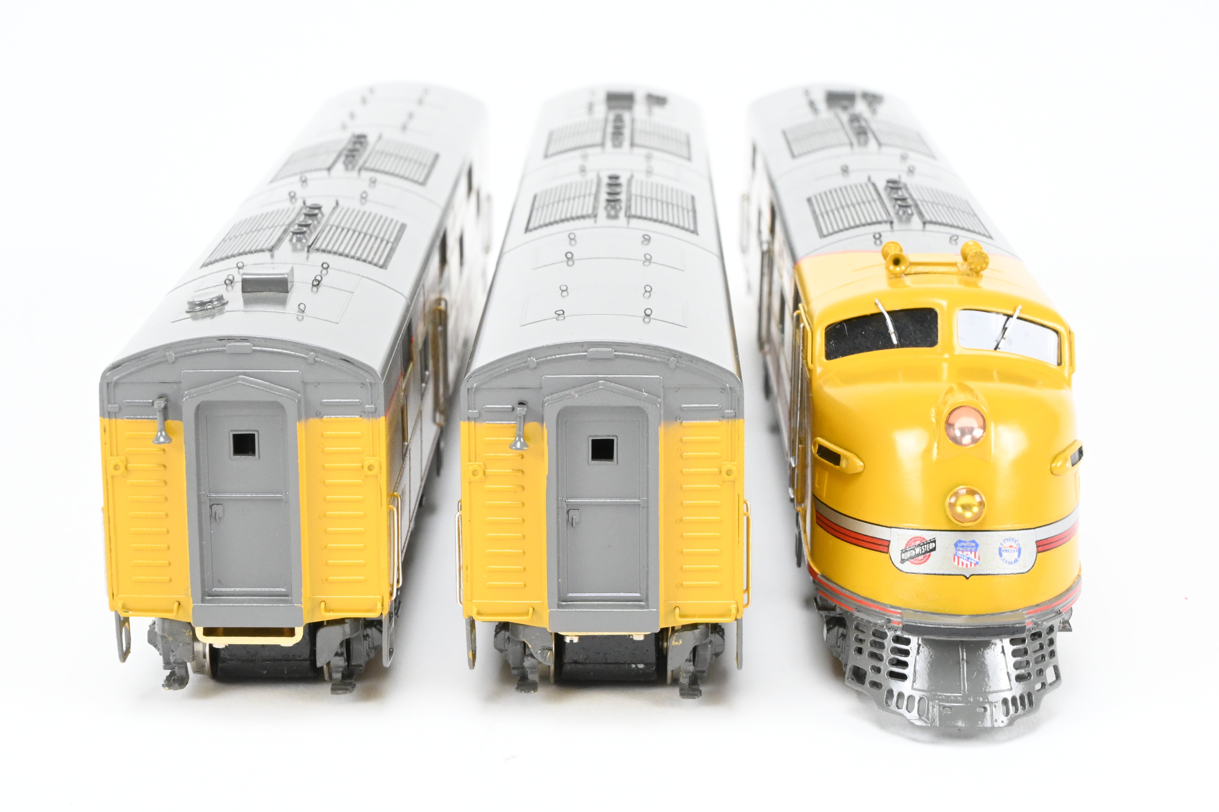HO Scale Brass Model Train Set - Union Pacific EMD E6A/E6B/E6B 3-Unit Professionally Painted Set for the City of Los Angeles by Oriental Limited