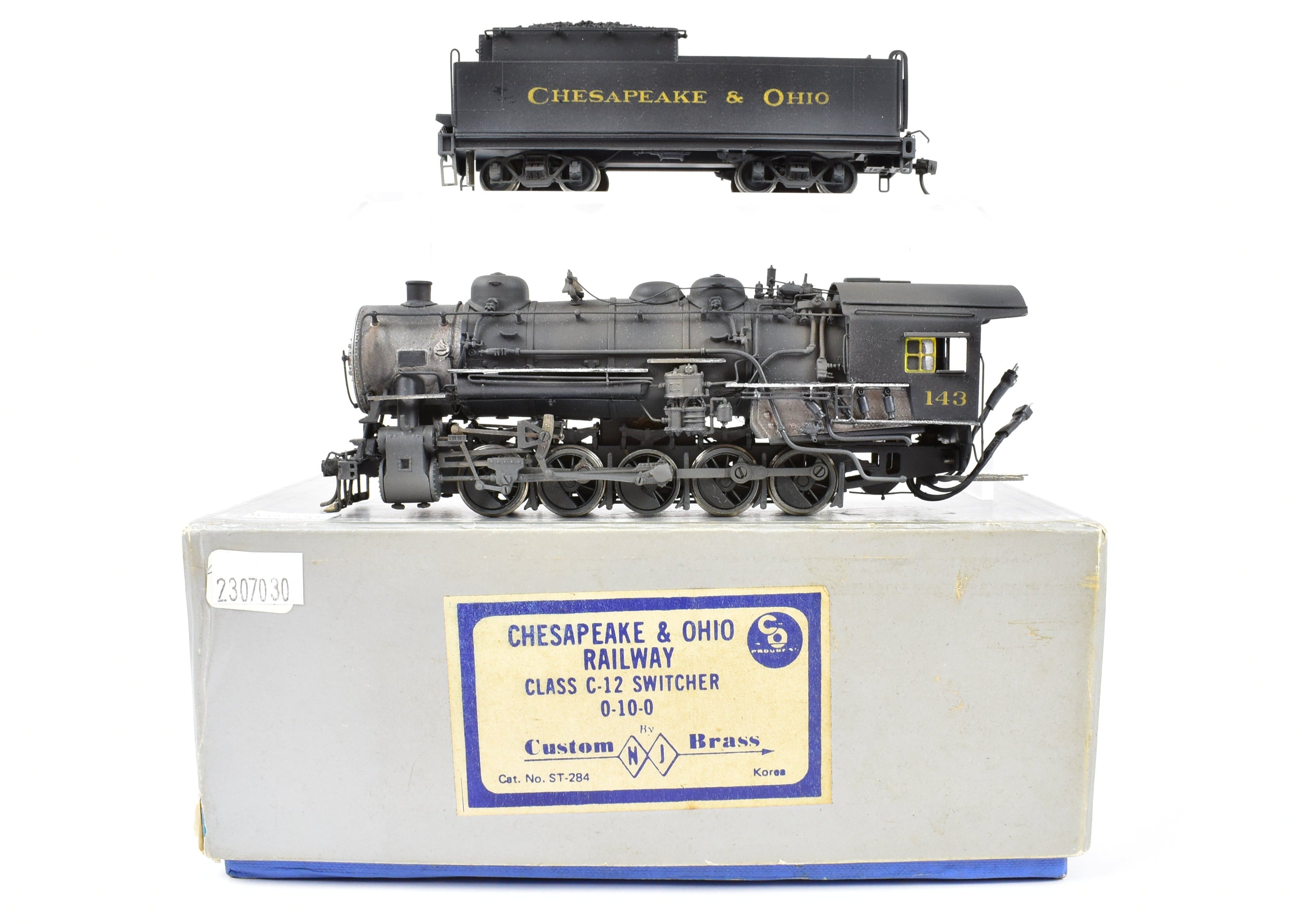 Custom Painted HO Brass NJ C&O Class C-12 0-10-0 Switcher with DCC Sound