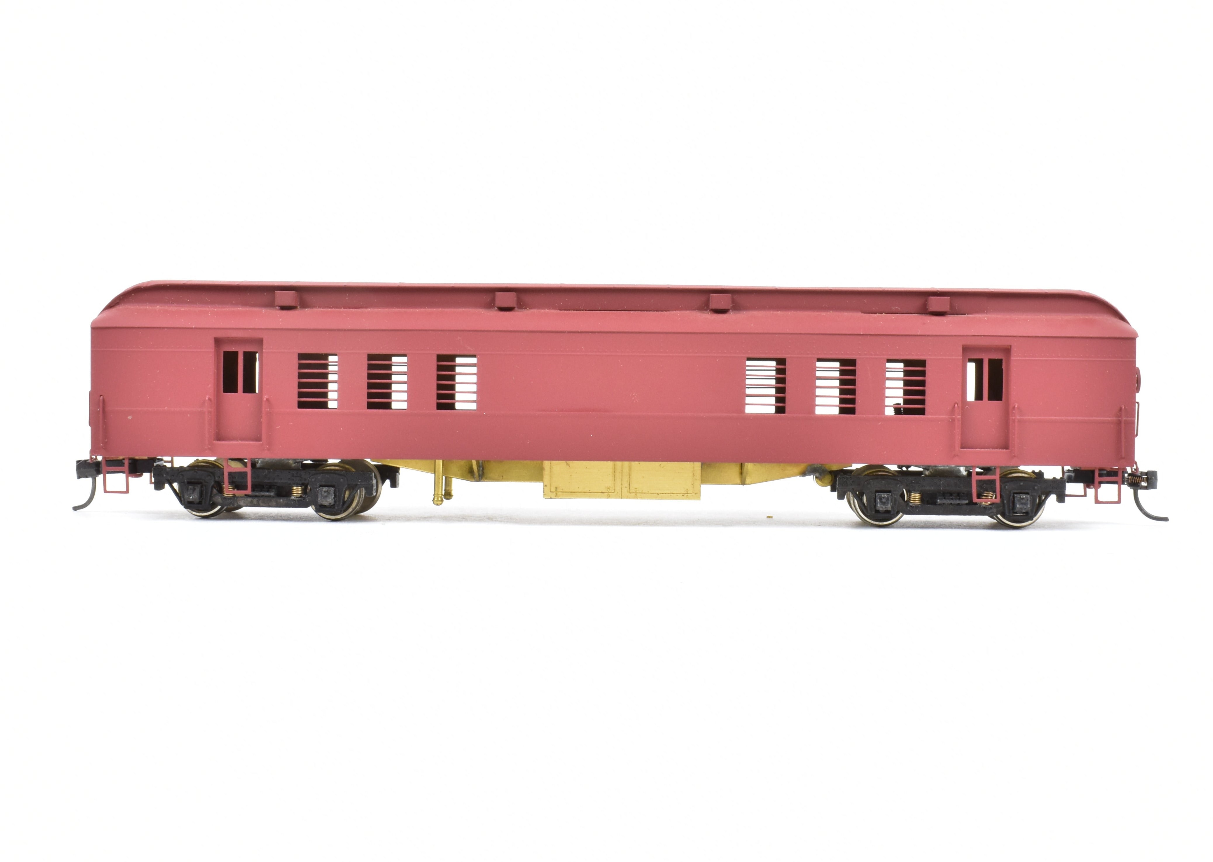 HO Scale Brass Lambert 60-foot Heavyweight RPO with Central Valley Metal Wheel Trucks