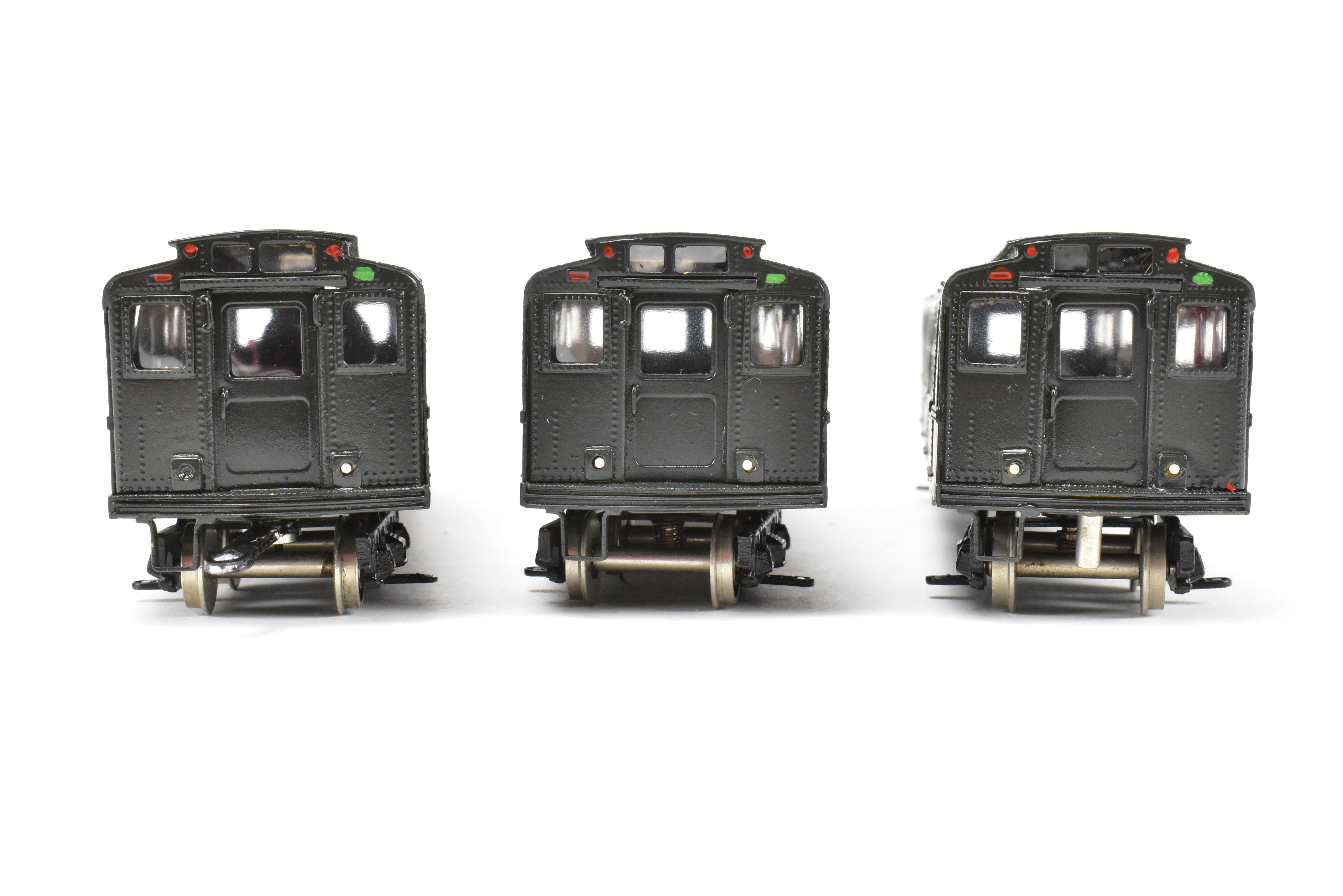 Custom Painted Set of Three HO Brass NJ Subway R-4 Cars, NY Independent System