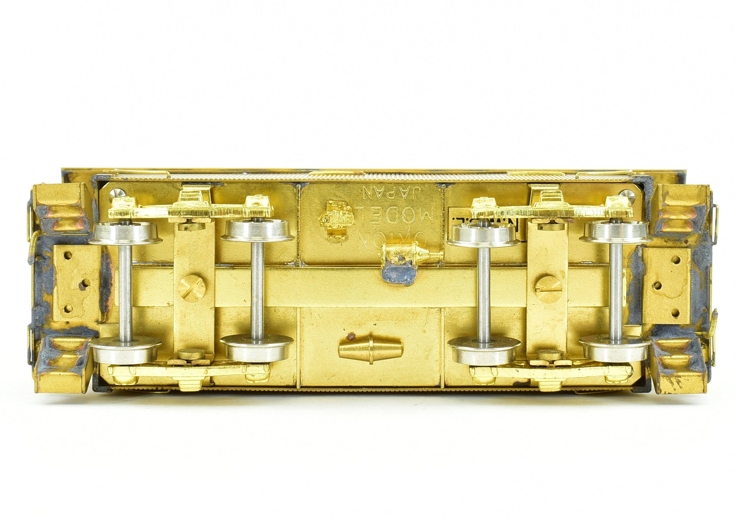 HO Scale Brass Model of Northwest Short Line (NWSL) and Northern Pacific (NP) Wood Caboose with Original Platform Arrangement