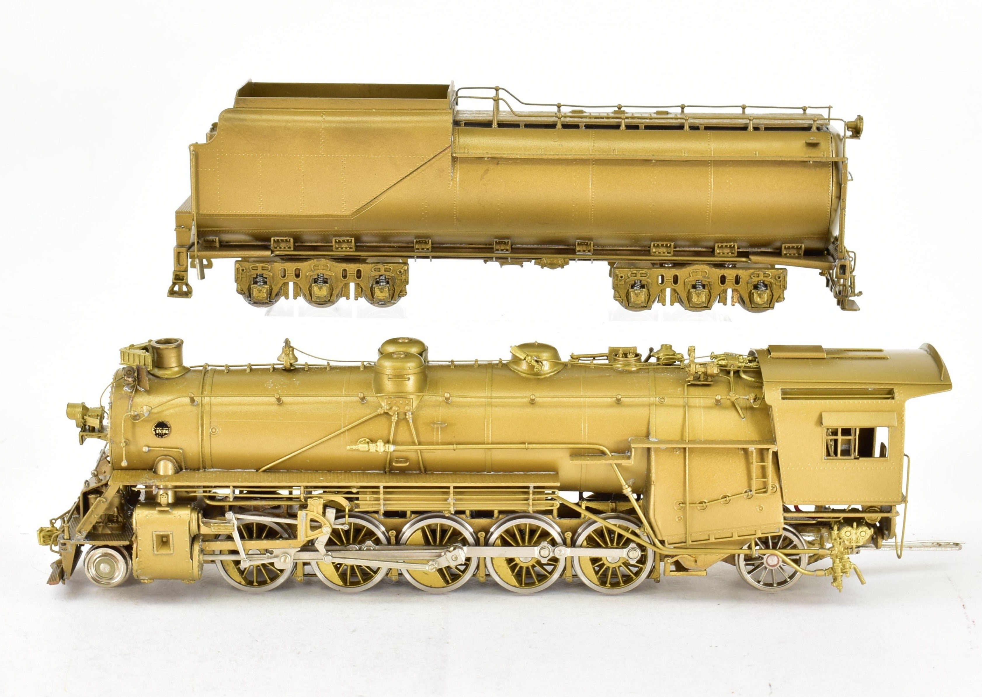 HO Scale Brass Model Train - Chesapeake & Ohio Class B-1 2-10-2 with Pumps on Pilot by NJ Custom Brass