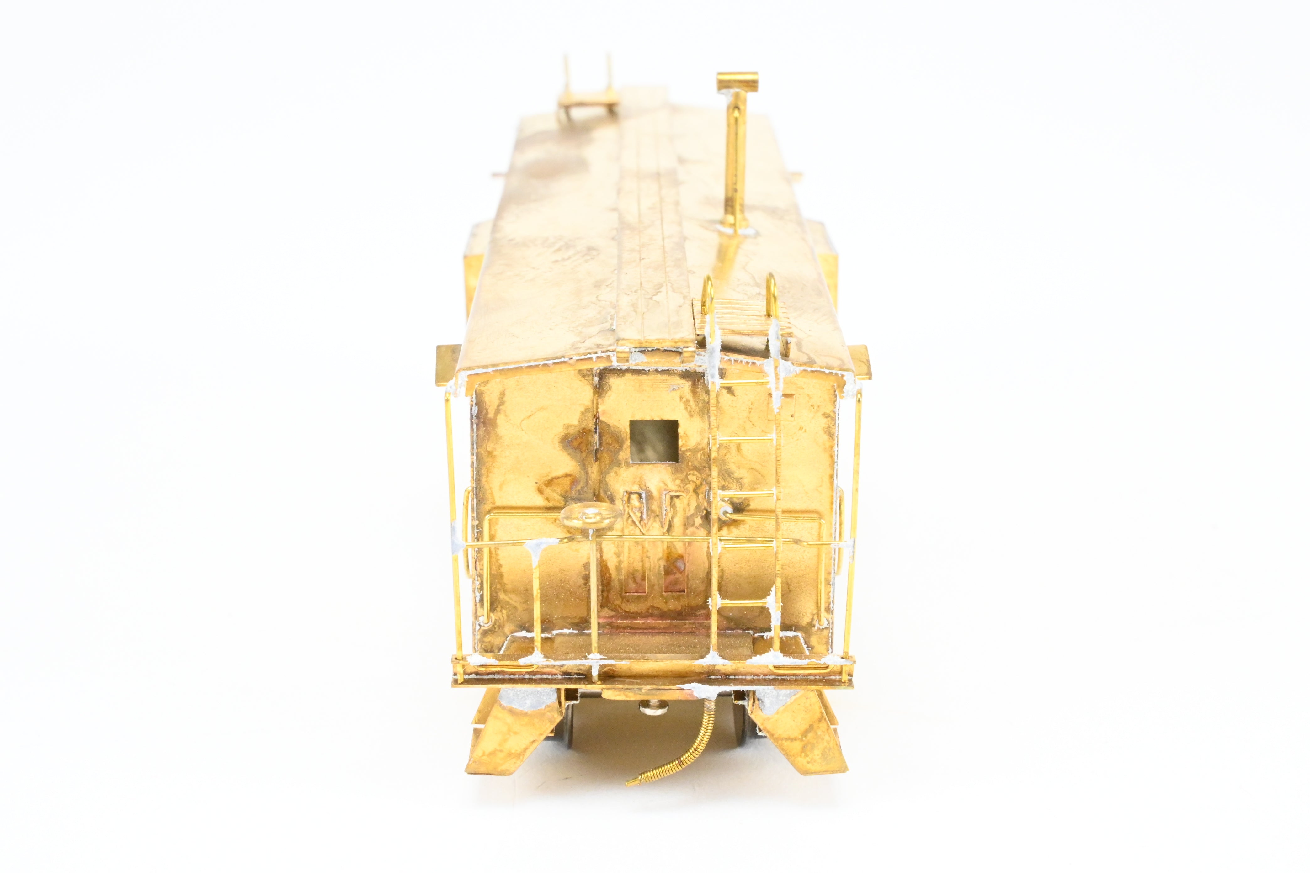 HO Scale Brass Nickel Plate Products (NPP) Milwaukee Road Smooth Side Bay Window Caboose Model