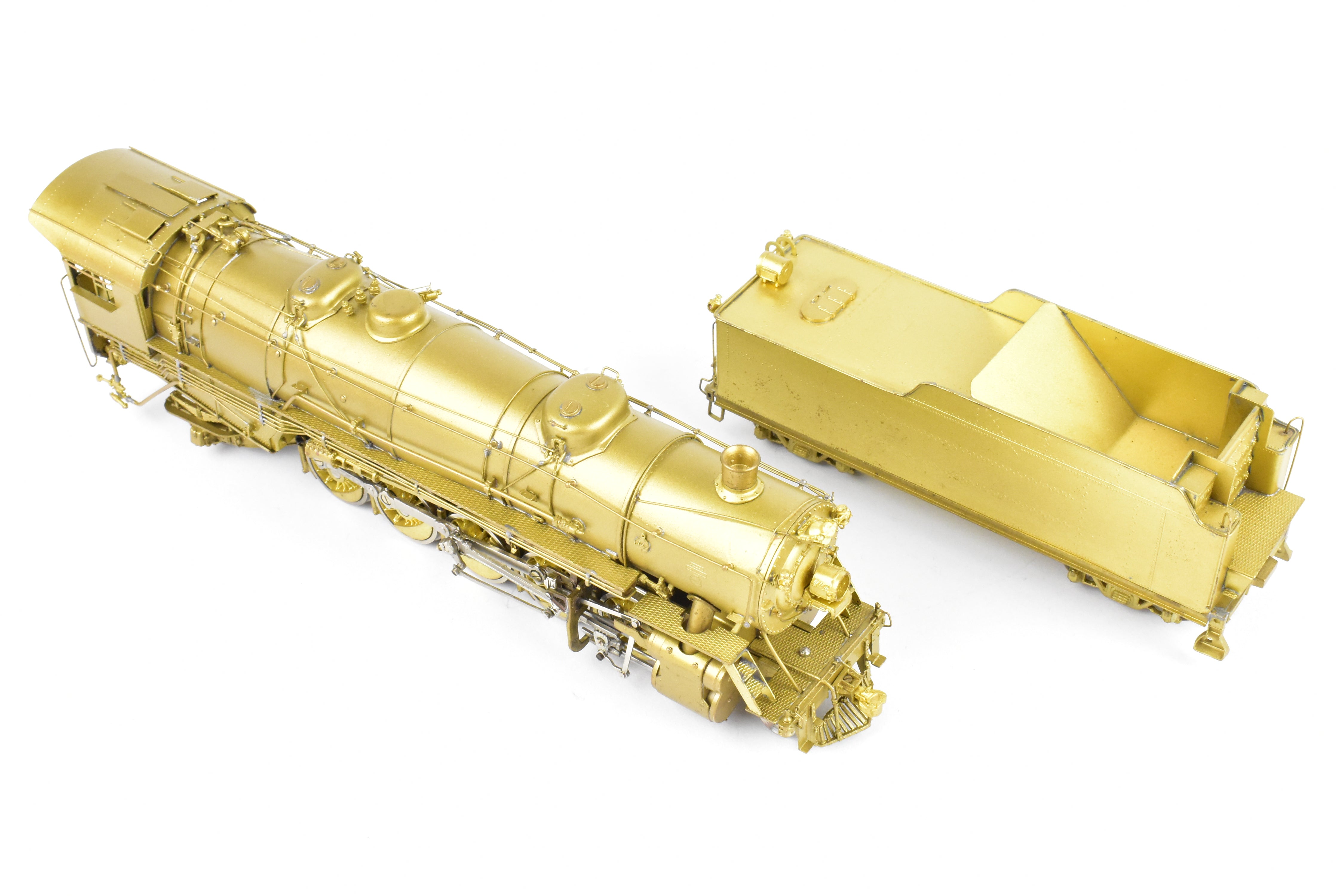 High - Quality HO Scale Brass Key Imports Model of United States Railway Administration (USRA) Various Roads Heavy 2 - 10 - 2 Steam Locomotive