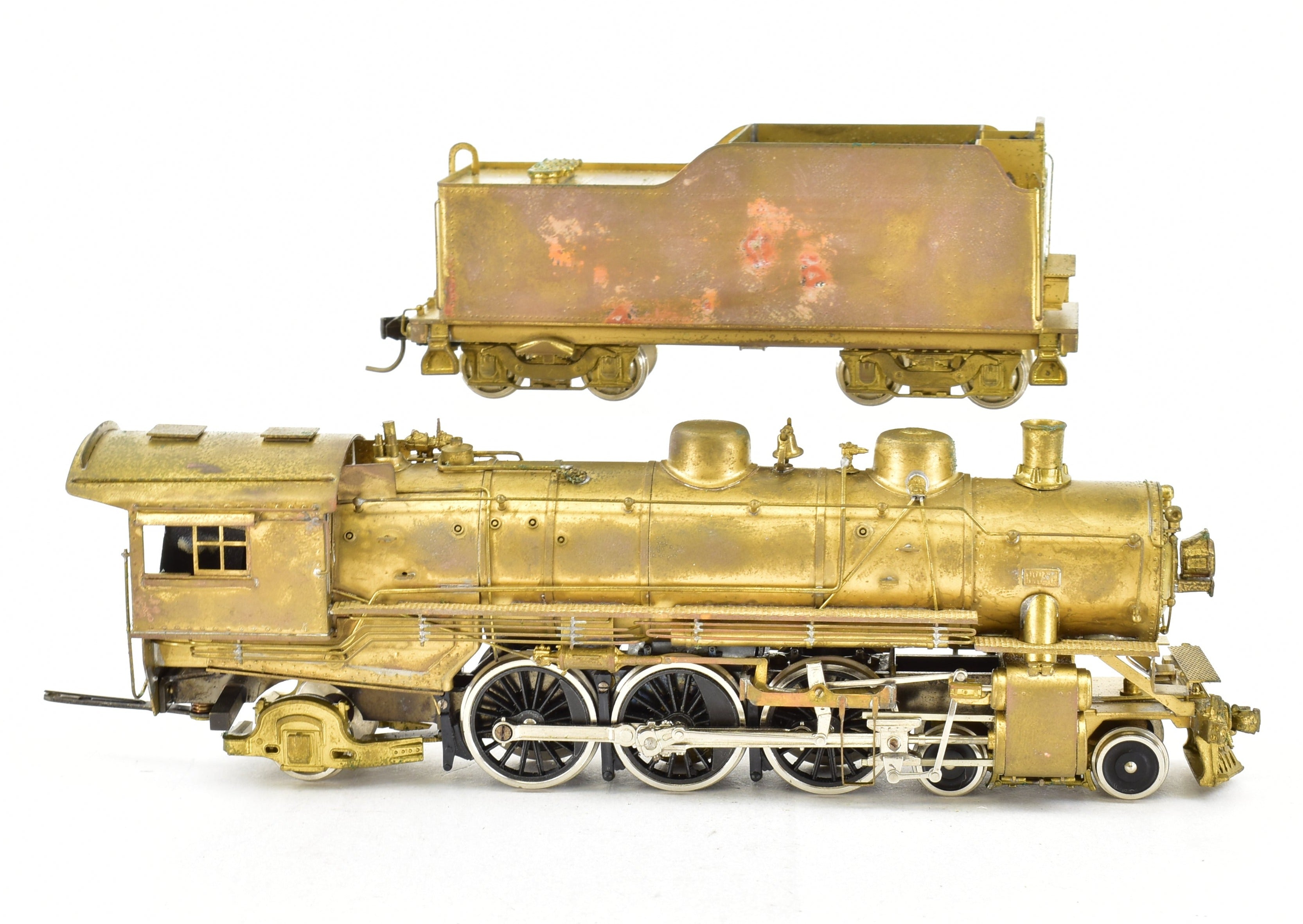 HO Scale Brass Model Train - Northwest Short Line (NWSL) and Northern Pacific (NP) Class Q - 6 4 - 6 - 2 Pacific Steam Locomotive Replica
