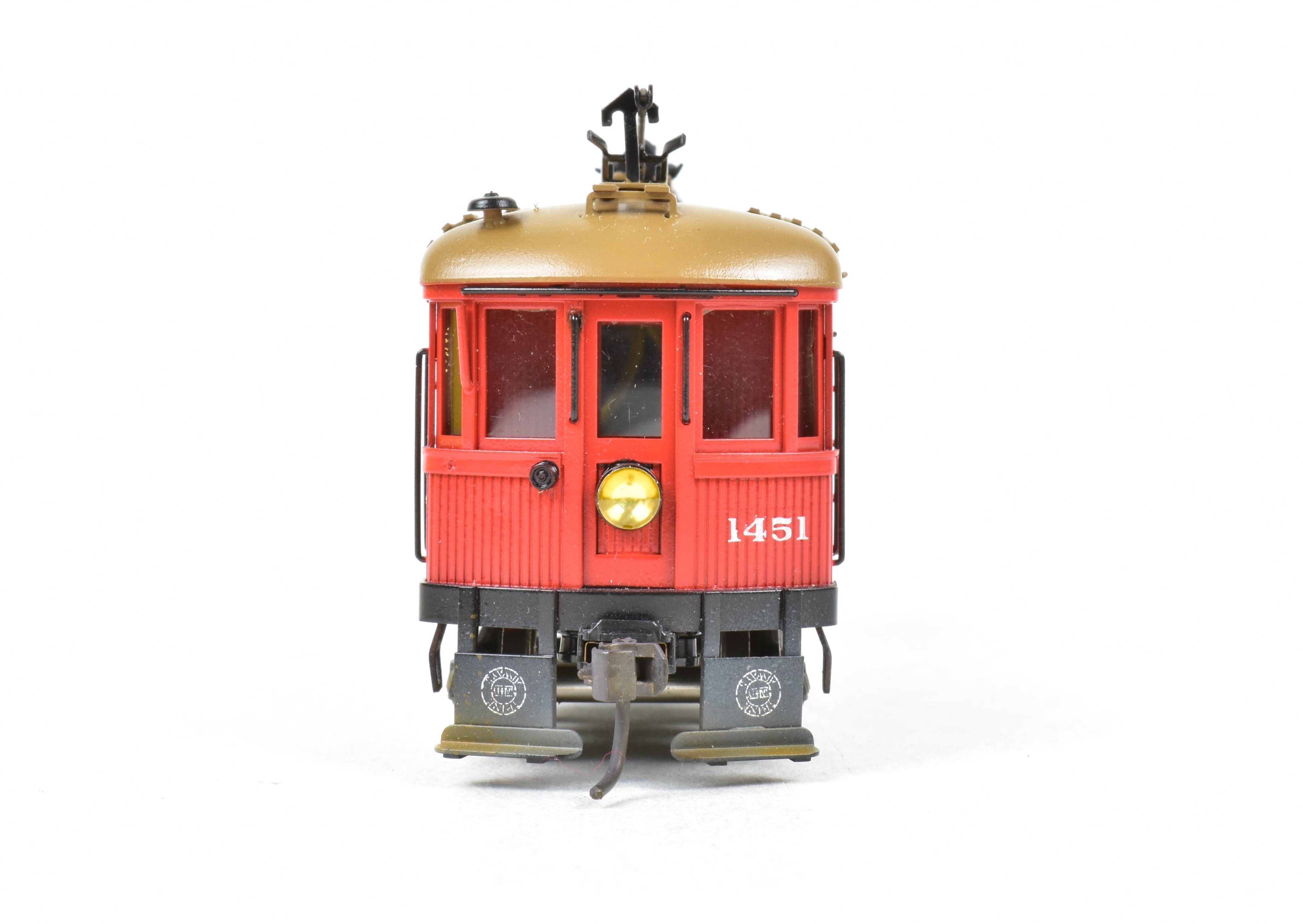 High - Quality Professionally Painted and Finished HO Scale Brass Suydam Pacific Electric Wood Box Motor Model
