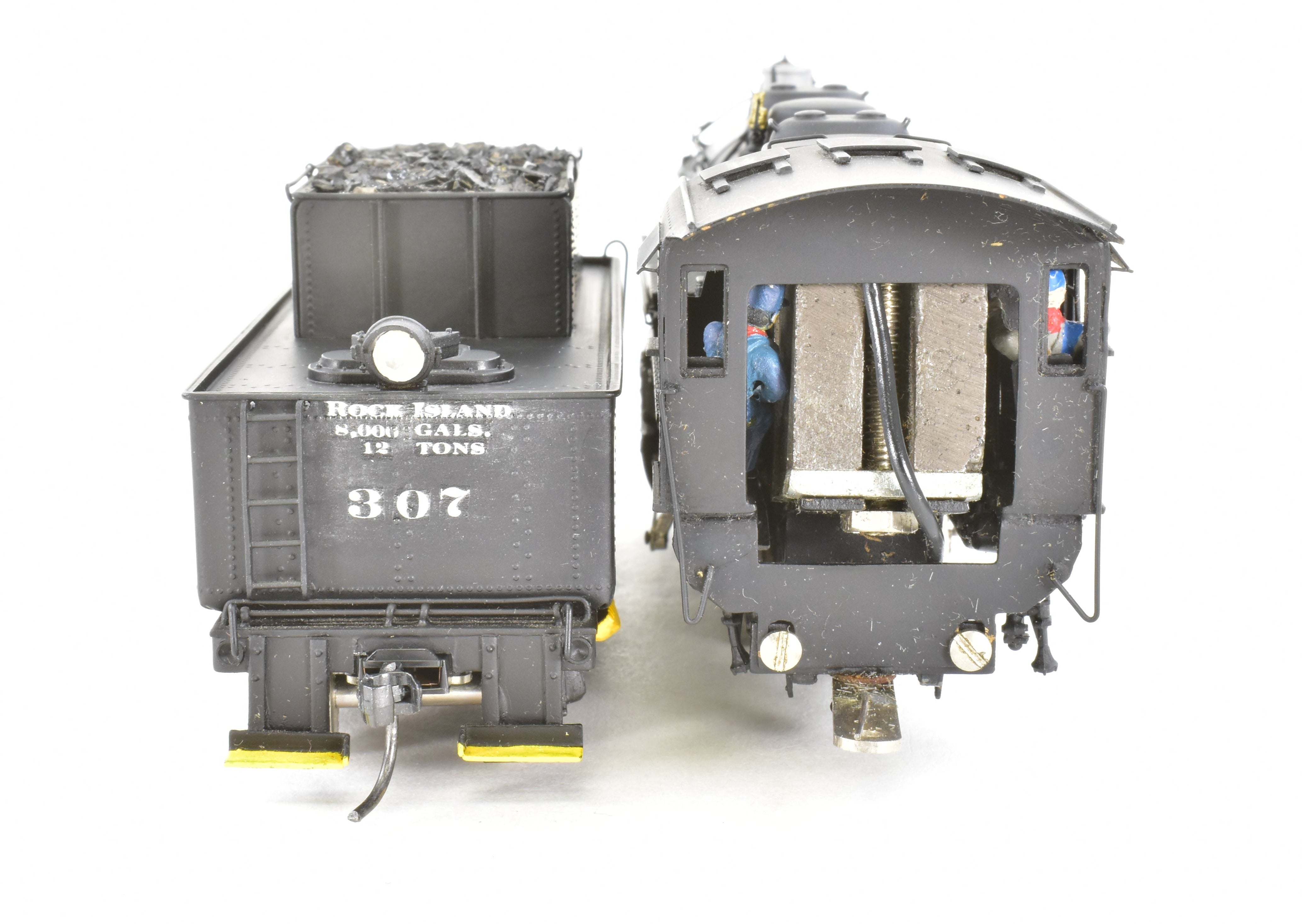 High - Quality HO Scale Brass PFM - Tenshodo CRI&P Rock Island 0 - 8 - 0 Switcher Locomotive Model, FP No. 307