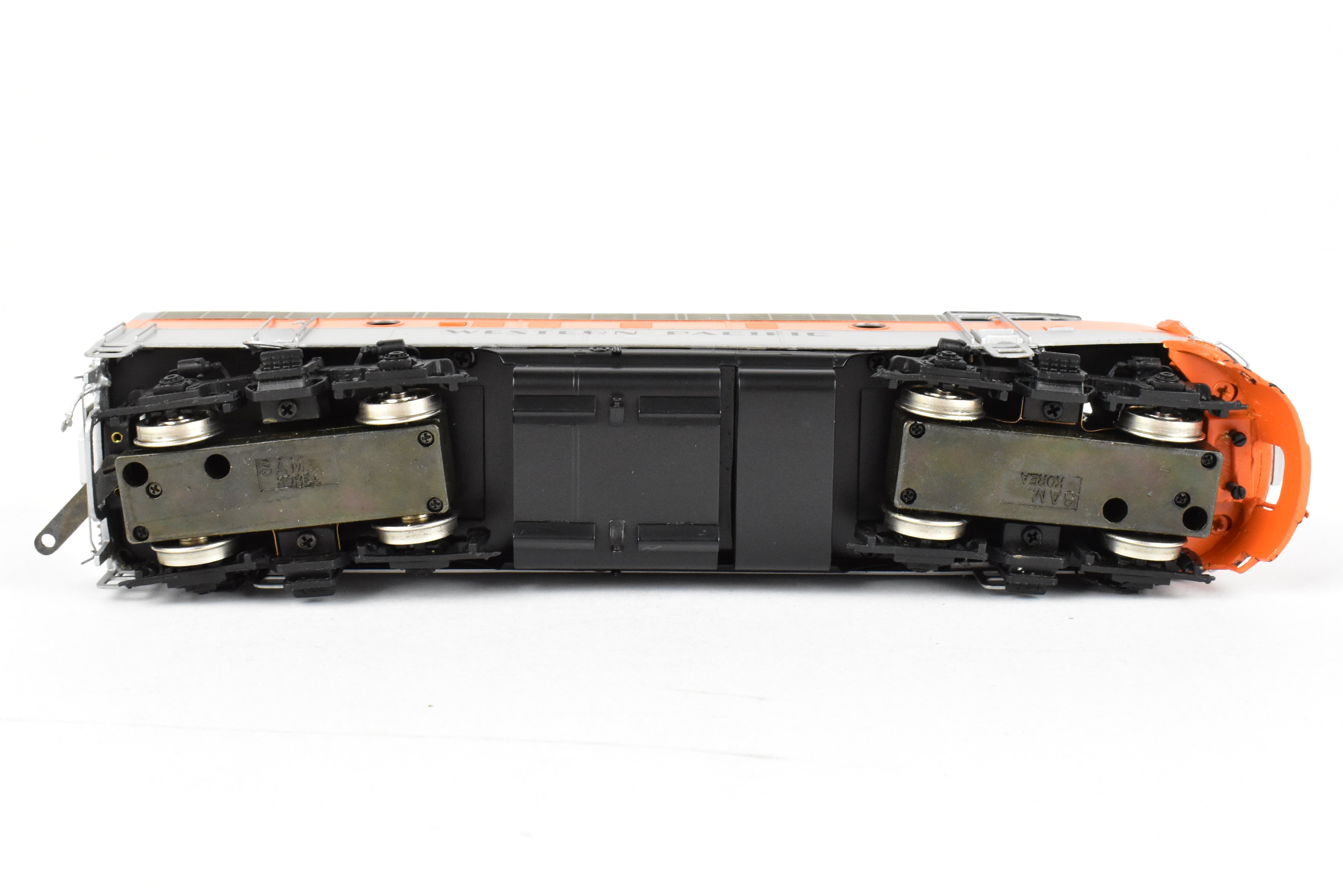 HO Brass Oriental Limited WP Western Pacific EMD F7 A/B/B/A Set, 1500 HP Each, Factory Painted Freight