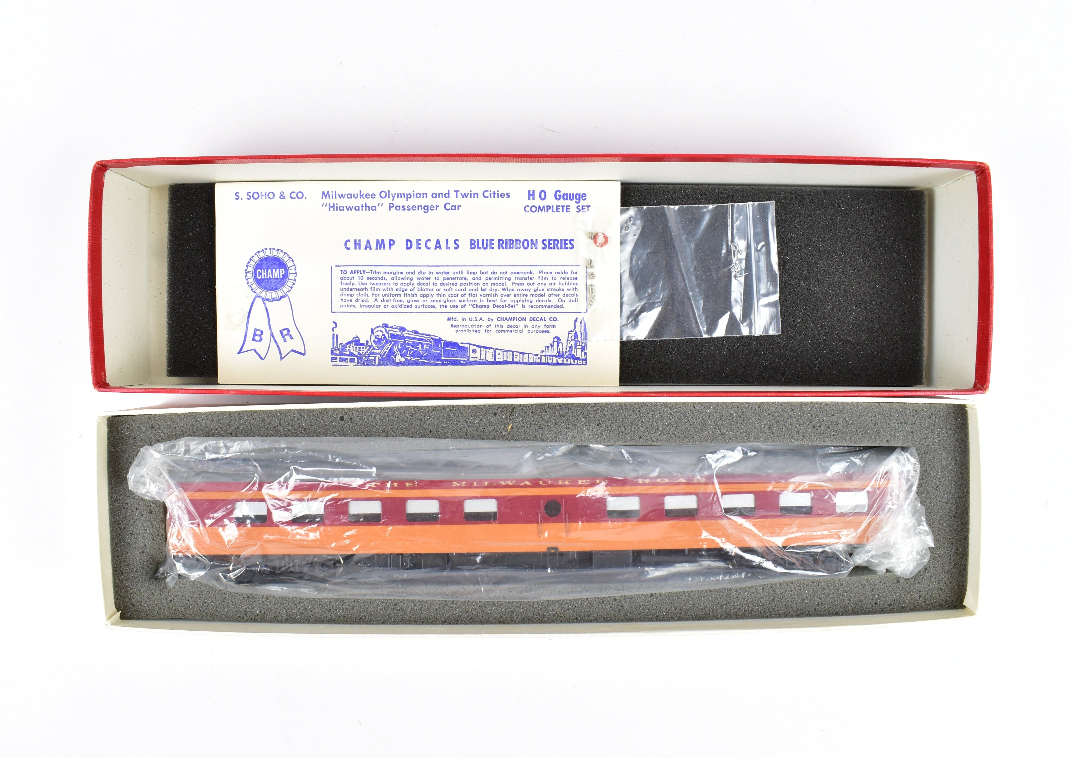 HO Scale Brass Soho Milwaukee Road #162 Custom Painted Tap - Lounge Model for Railroad Enthusiasts