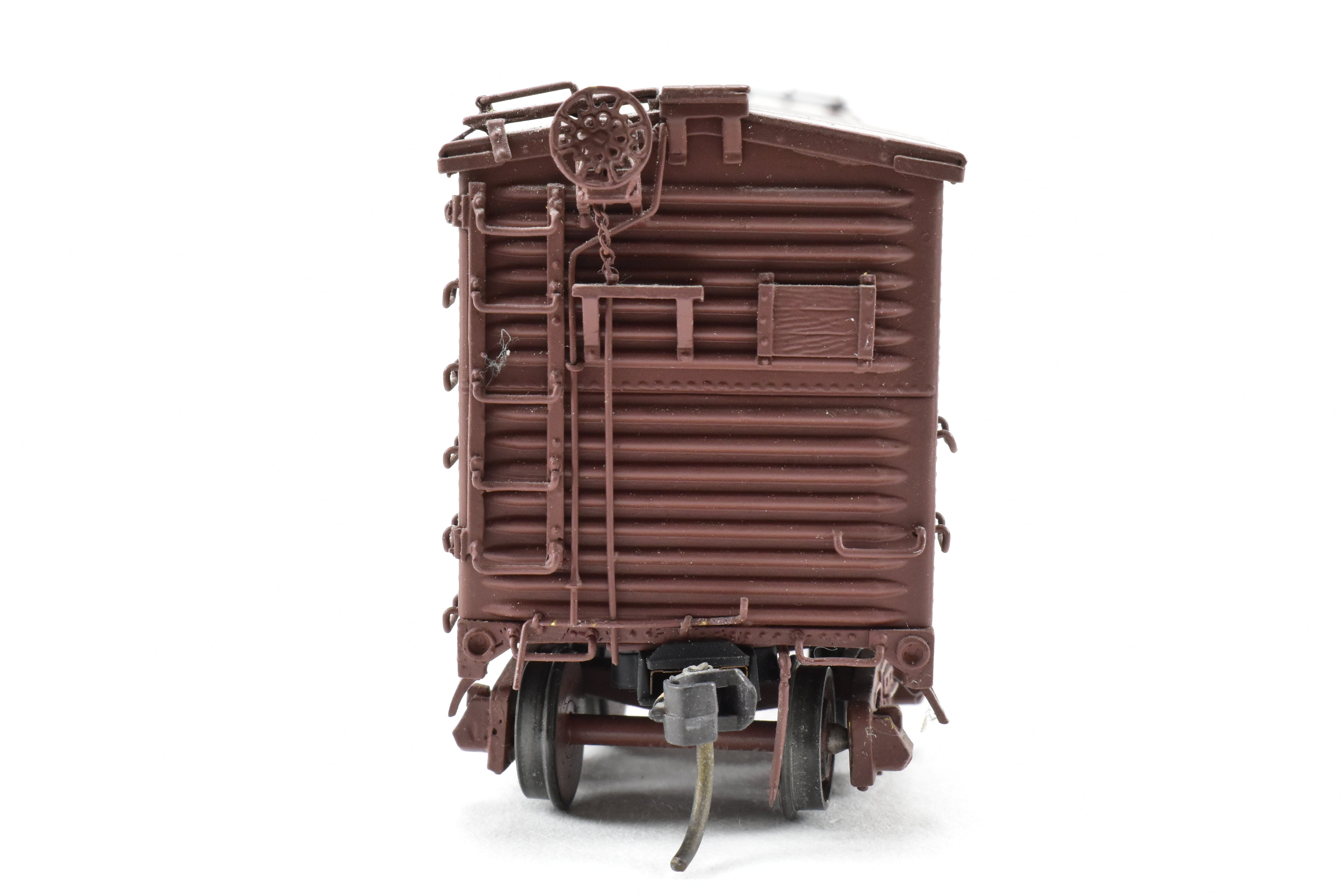 HO Scale Brass Model of Pecos River Brass ATSF - Santa Fe Bx - 6 Boxcar Featuring Ajax Brake Wheel and AB Brake System, Car Numbered CP #120530