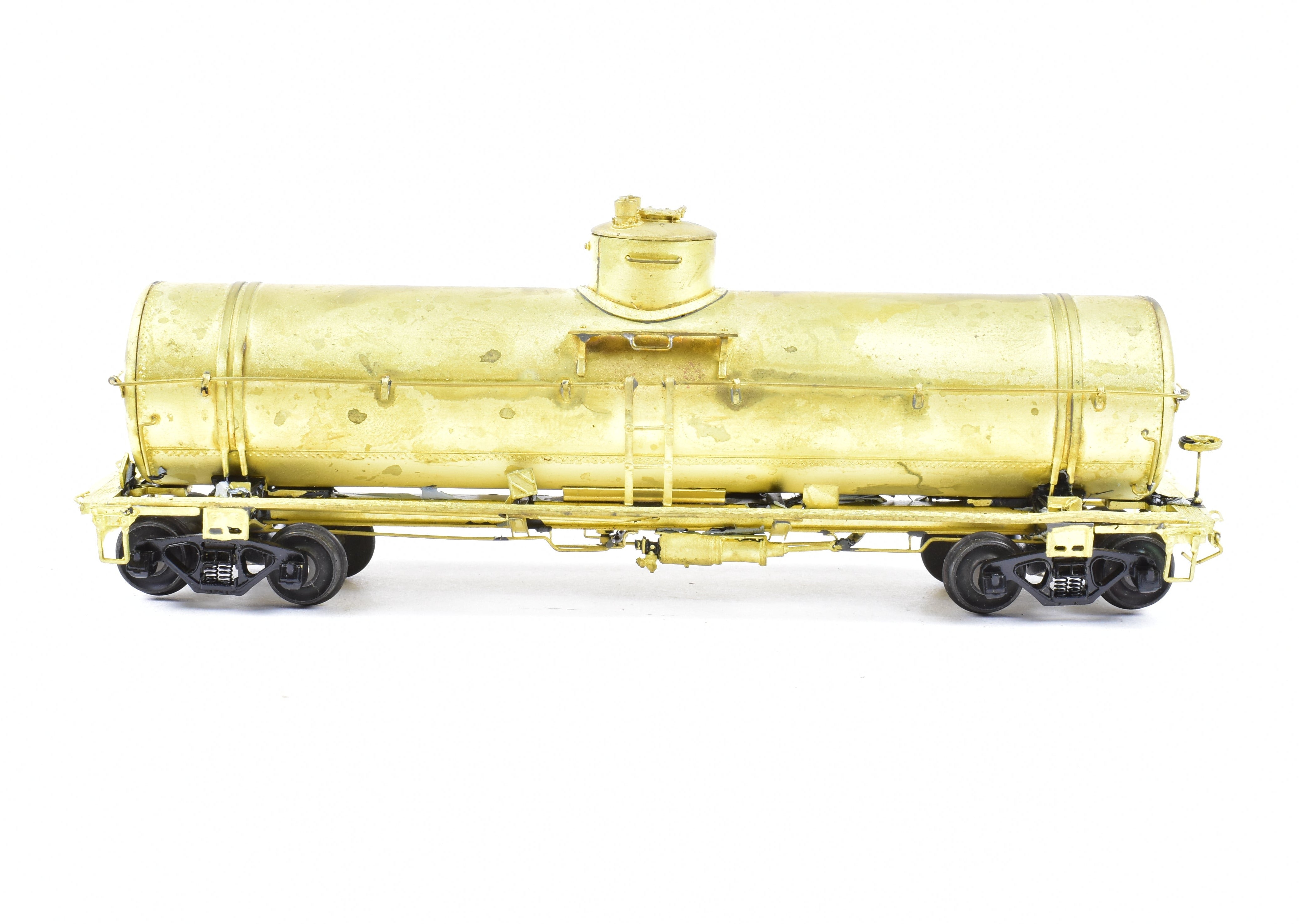 HO Scale Brass Model of Southern Pacific O - 50 - 12 Tank Car by Pecos River Brass with KC Brake System