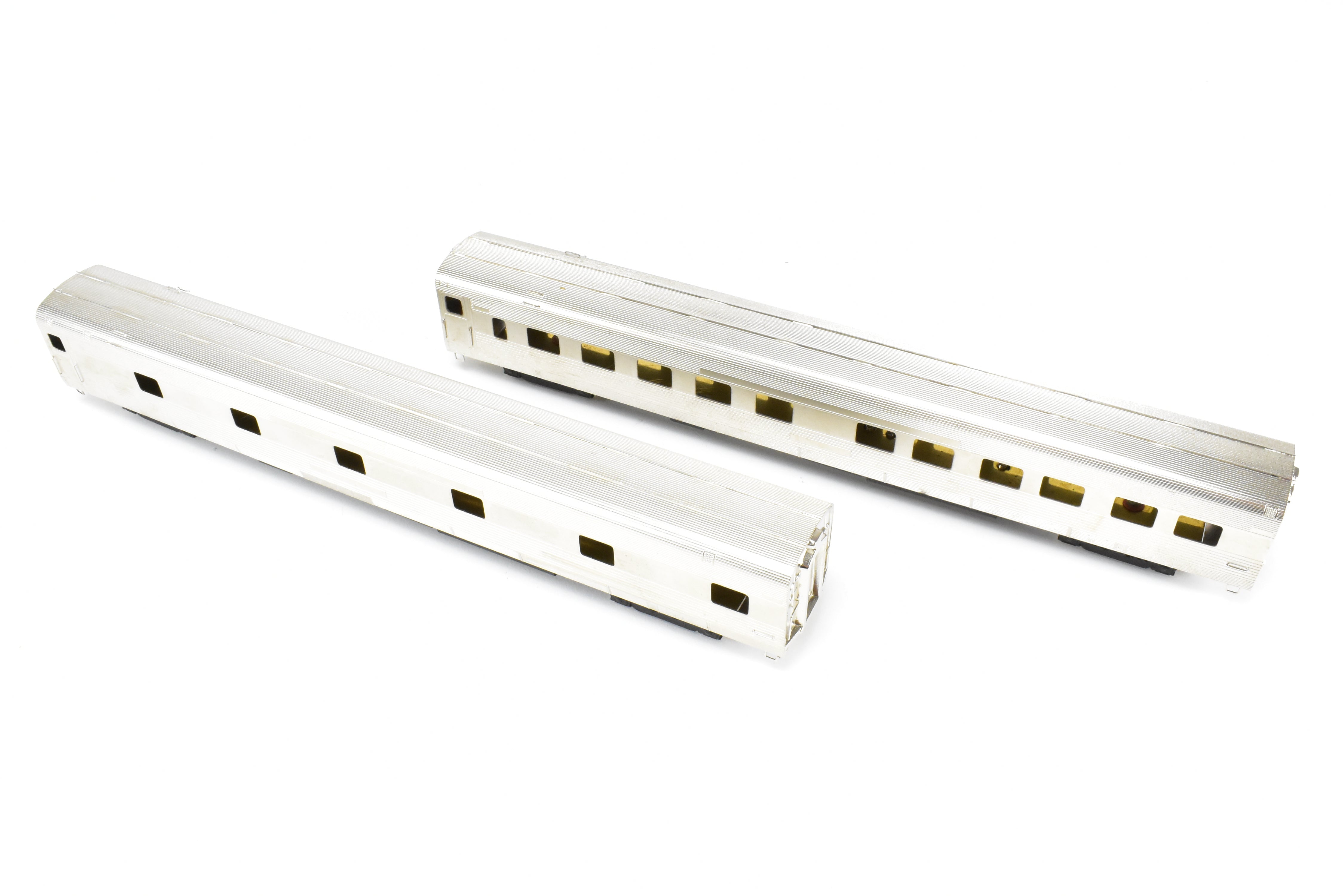 HO Scale Brass NPP Nickel - Plated California Zephyr Pullman Roomette Sleeper Set