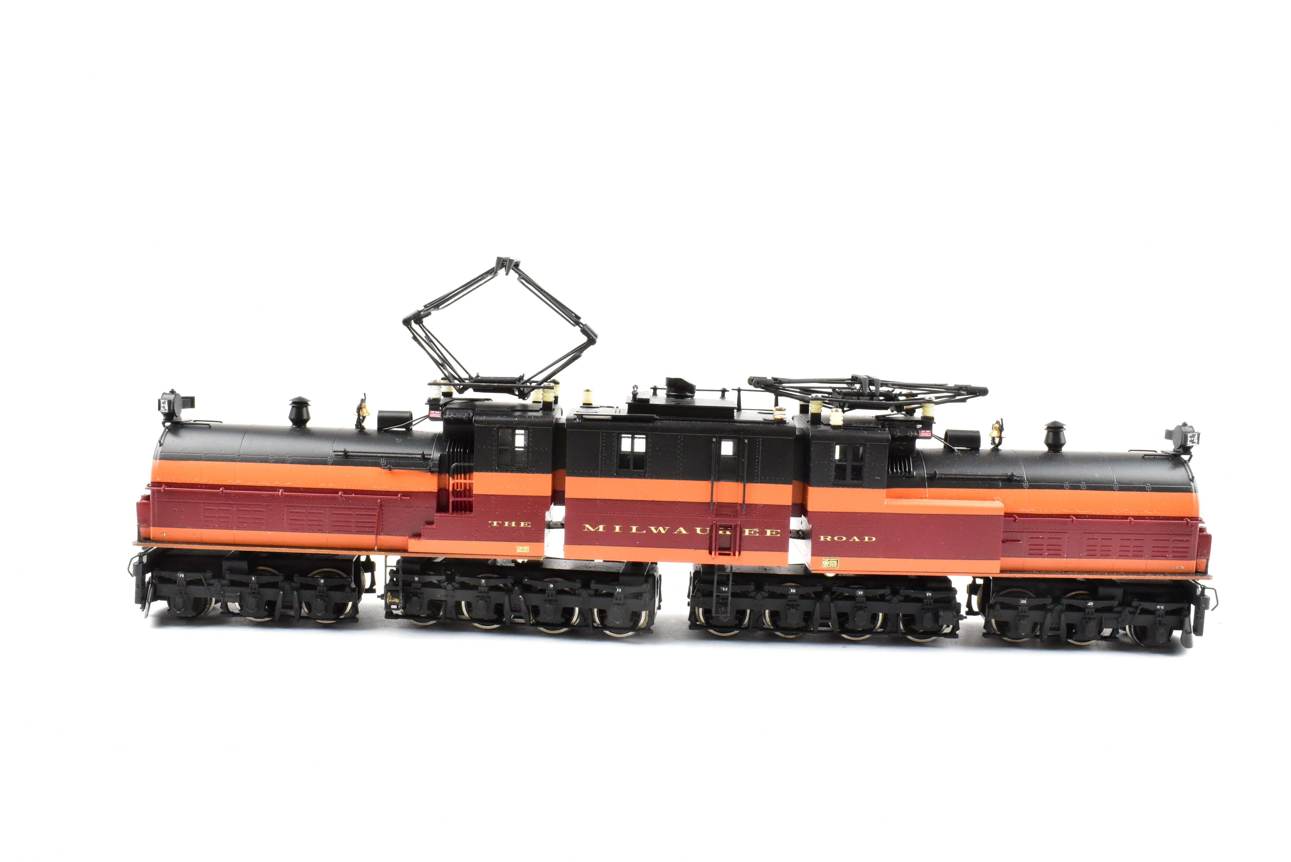 HO Scale Brass NJ Custom Brass Milwaukee Road EP-2 BI-Polar Gearless Electric Model Train with Professional Painting, Model No. E4