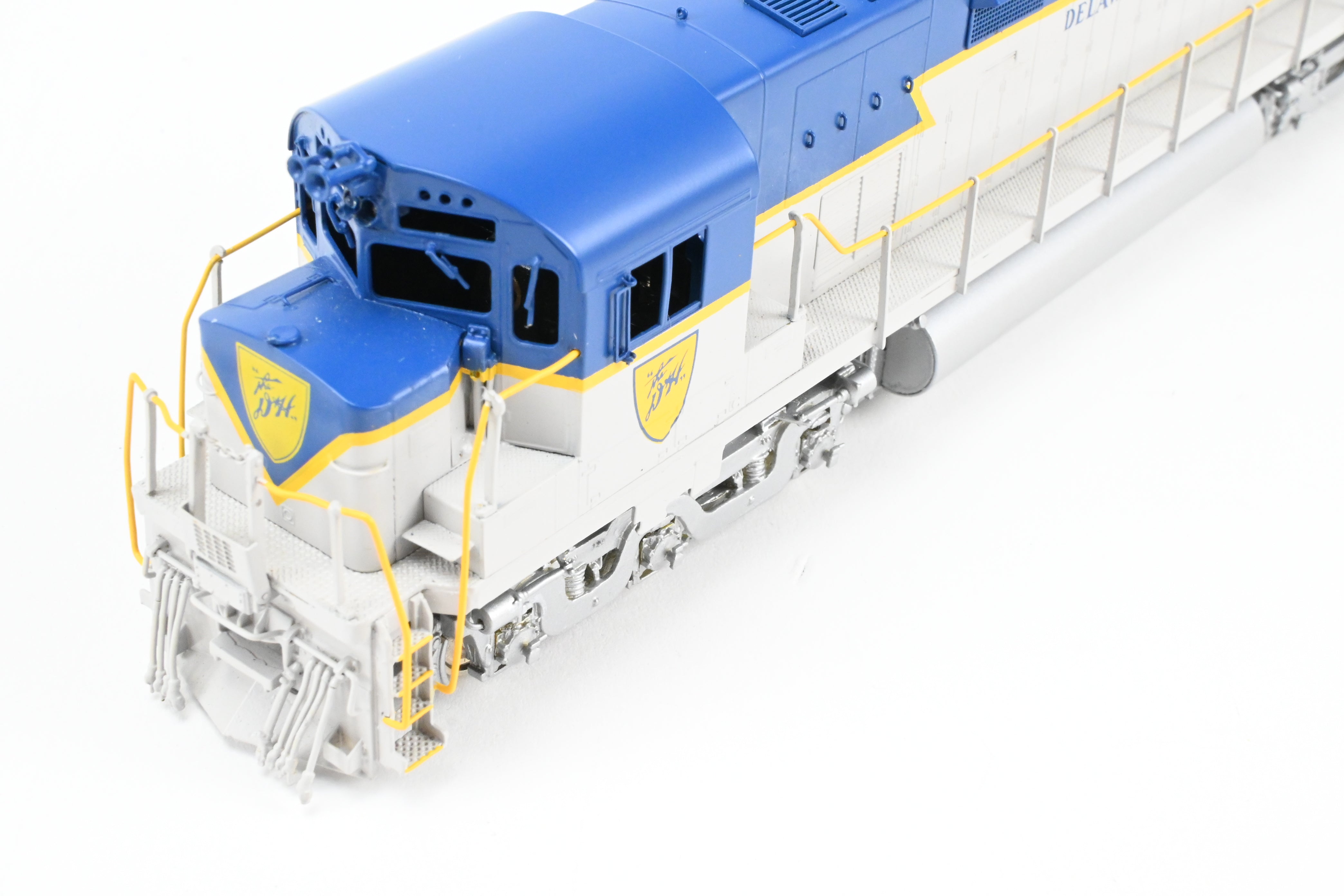 HO Scale Brass Model of Delaware and Hudson C - 628 FP Locomotive in Blue/Grey Scheme by HO Brass Oriental Limited and Challenger Imports